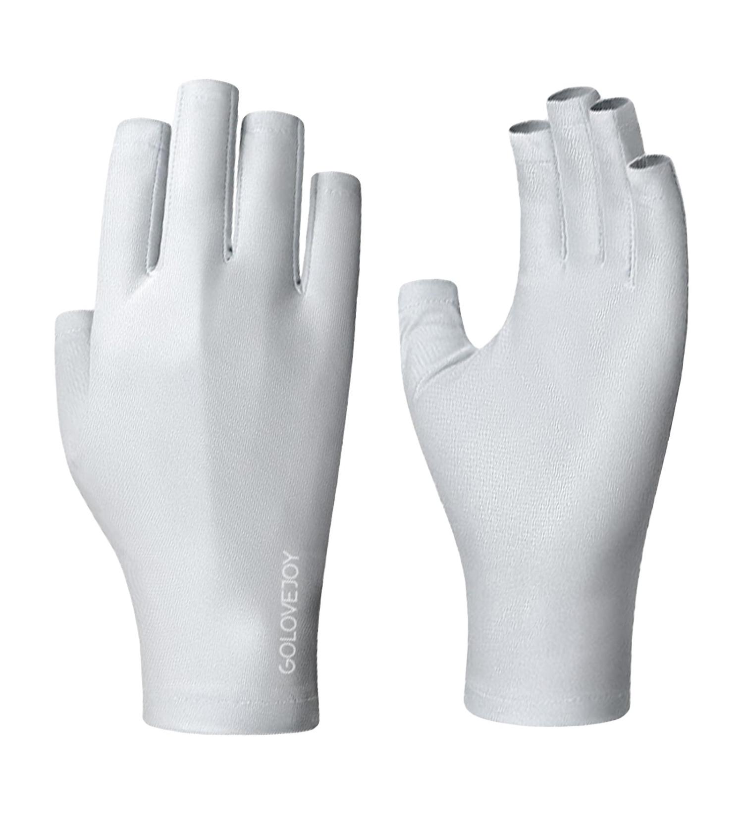 1 Pair UV Gloves for Gel Nails Professional Manicure Gloves UPF 50+ UV Protection Gloves for Gel Nail Lamp UV Anti-Tanning Anti-Radiation Anti Lamp Manicurist Special Gloves (Grey) Gris - Buy Online on SooperMarket.com