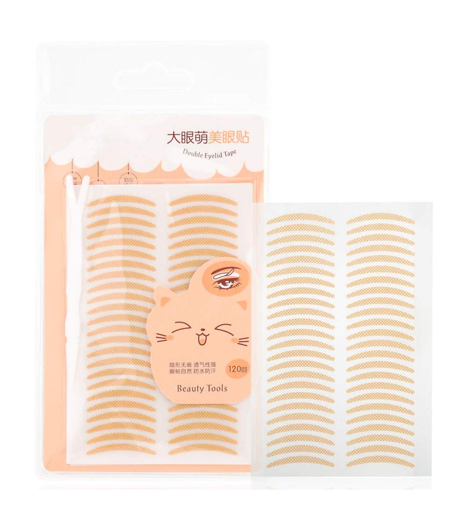 120 Pairs Lace Slim Eyelid Tape - Instant Eye Lift Strips for Saggy & Hooded Eyelids | Invisible Sticky Stickers - Buy Online on SooperMarket.com