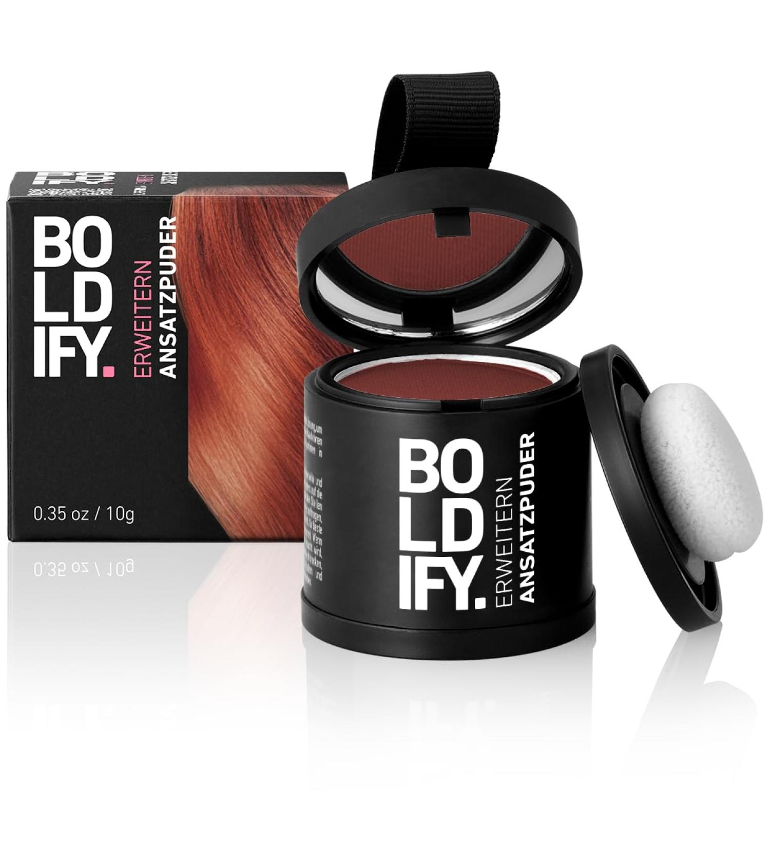 Boldify Approach Powder | Instant Scatter Hair Repair for Thinning & Gray Roots | 48-Hour Formula | Copper Brown 10g - Spread-Free Hair Solution - Buy Online on SooperMarket.com