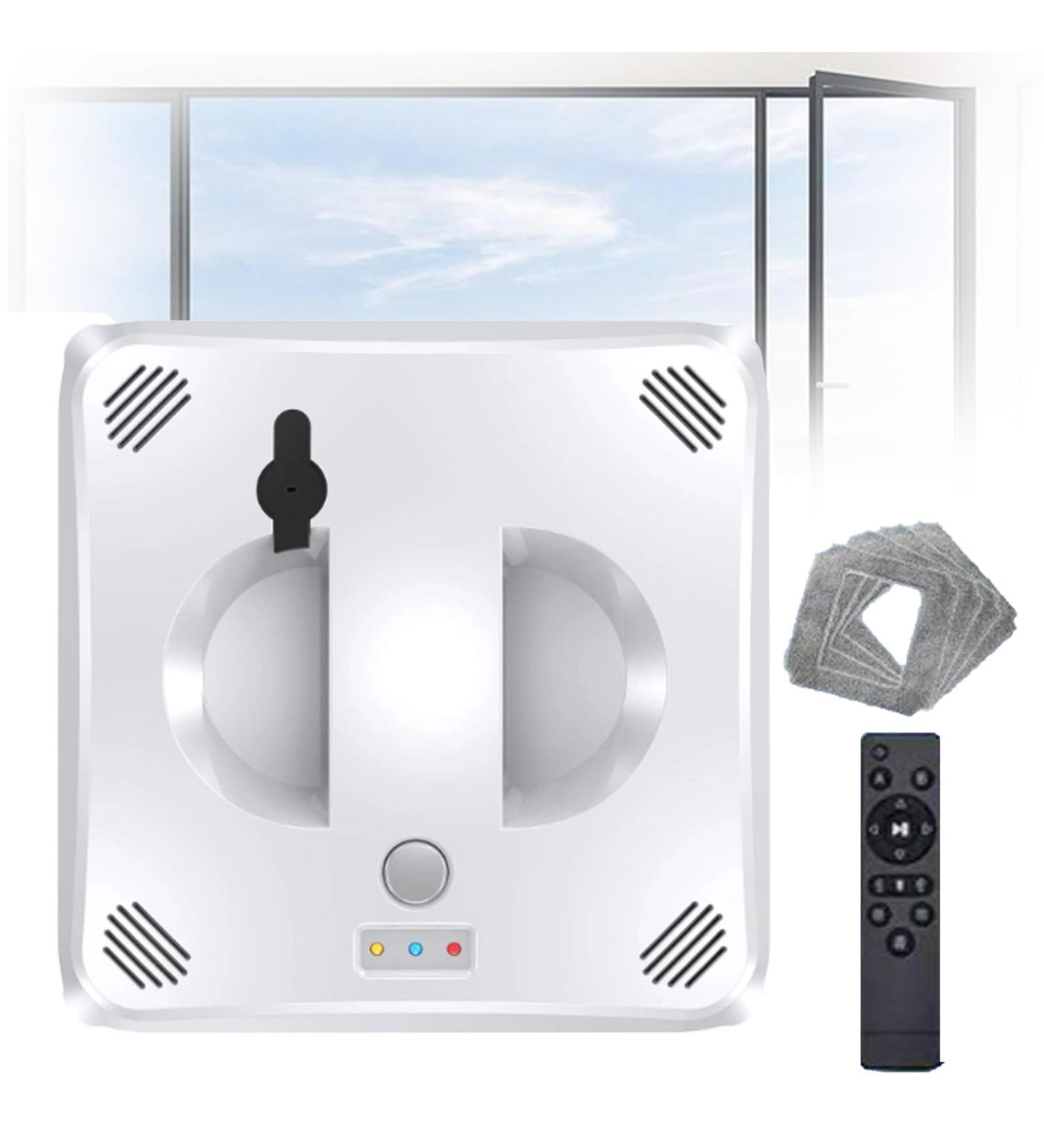 emobwdy Window Cleaner Robot 40ml Water Tank/Dual Water Spray 3000pa Strong Suction Smart Window Glass Cleaning Robot Support Remote Control Robot Window Cleaner For Outdoor/Indoor White - Buy Online on SooperMarket.com
