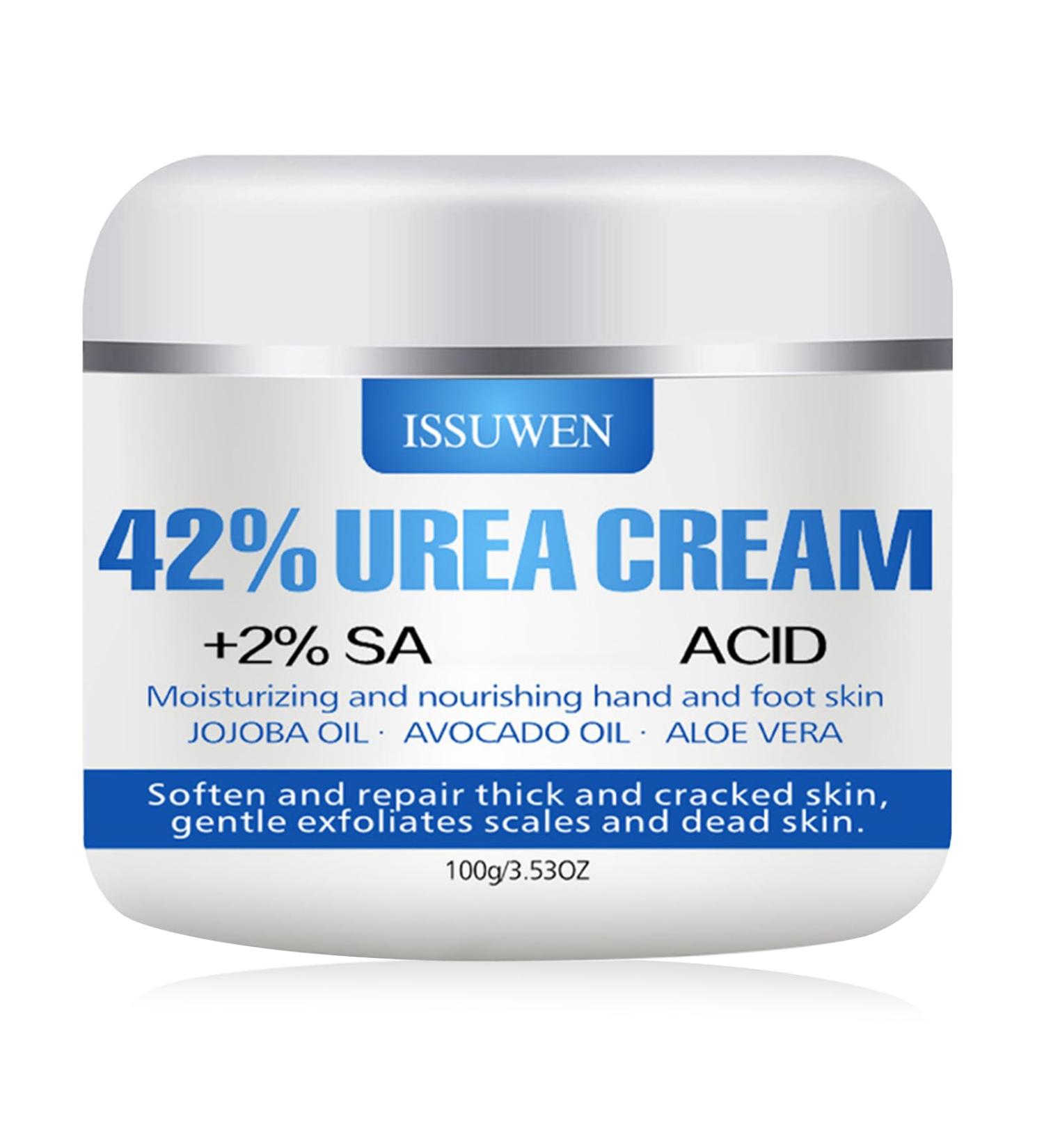 Urea 42% Foot Cream for Cracked Heel Repair and Callus Remover - Maximum Strength for Dry and Hard Skin - 100g (Original Scent) - Buy Online on SooperMarket.com