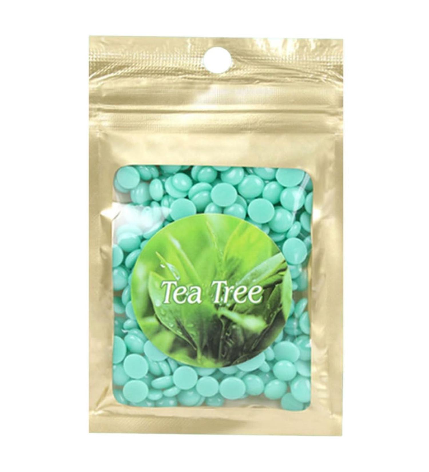 Hair Removal Wax Beads Natural Soft Hot Hard Bean Facial Body Hair Depilatory Tea Tree wax beans - Buy Online on SooperMarket.com