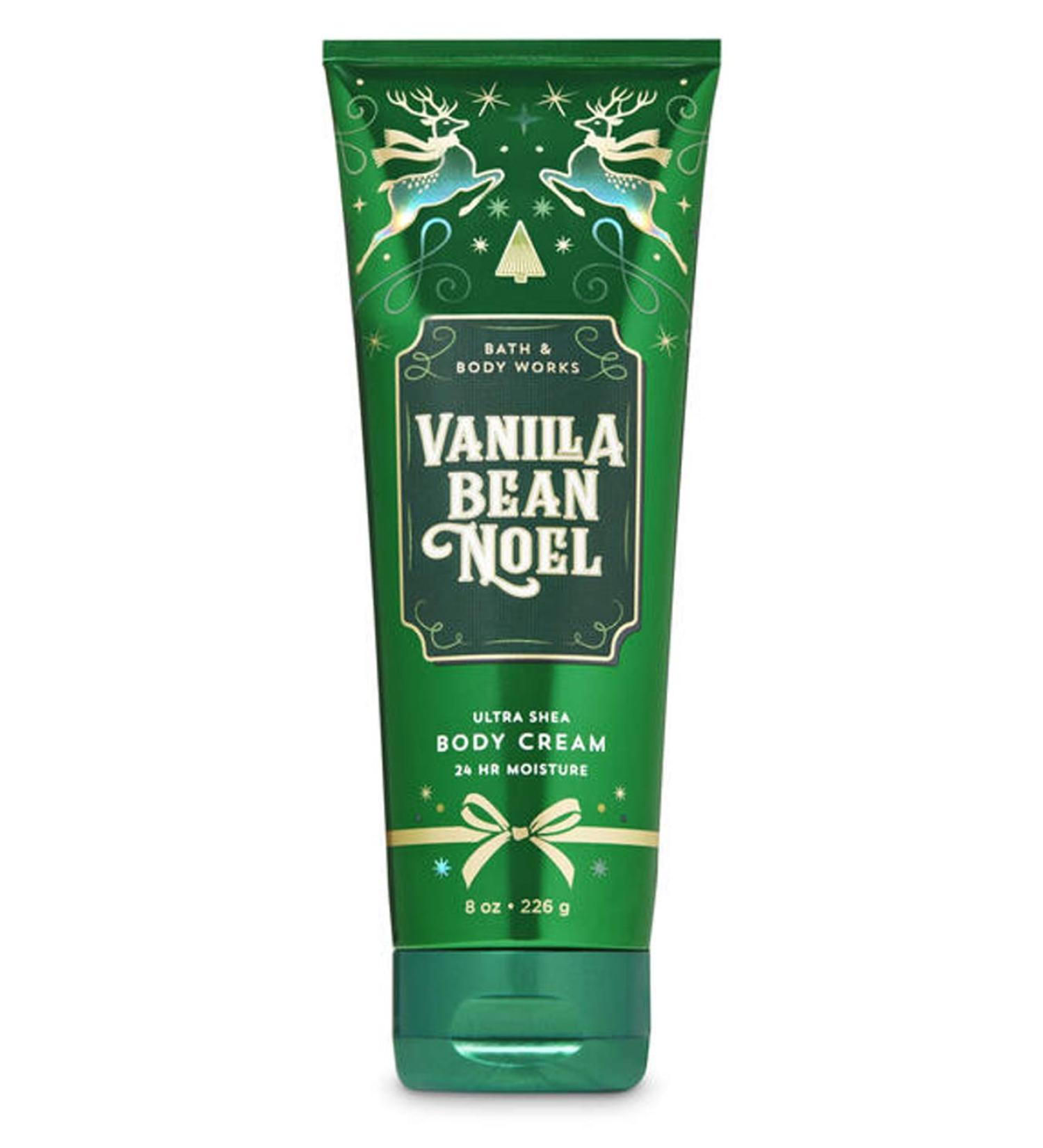 Bath & Body Works Vanilla Bean Noel 2019 Edition Ultra Shea Body Cream 24hr Moisture 8 oz / 226 g