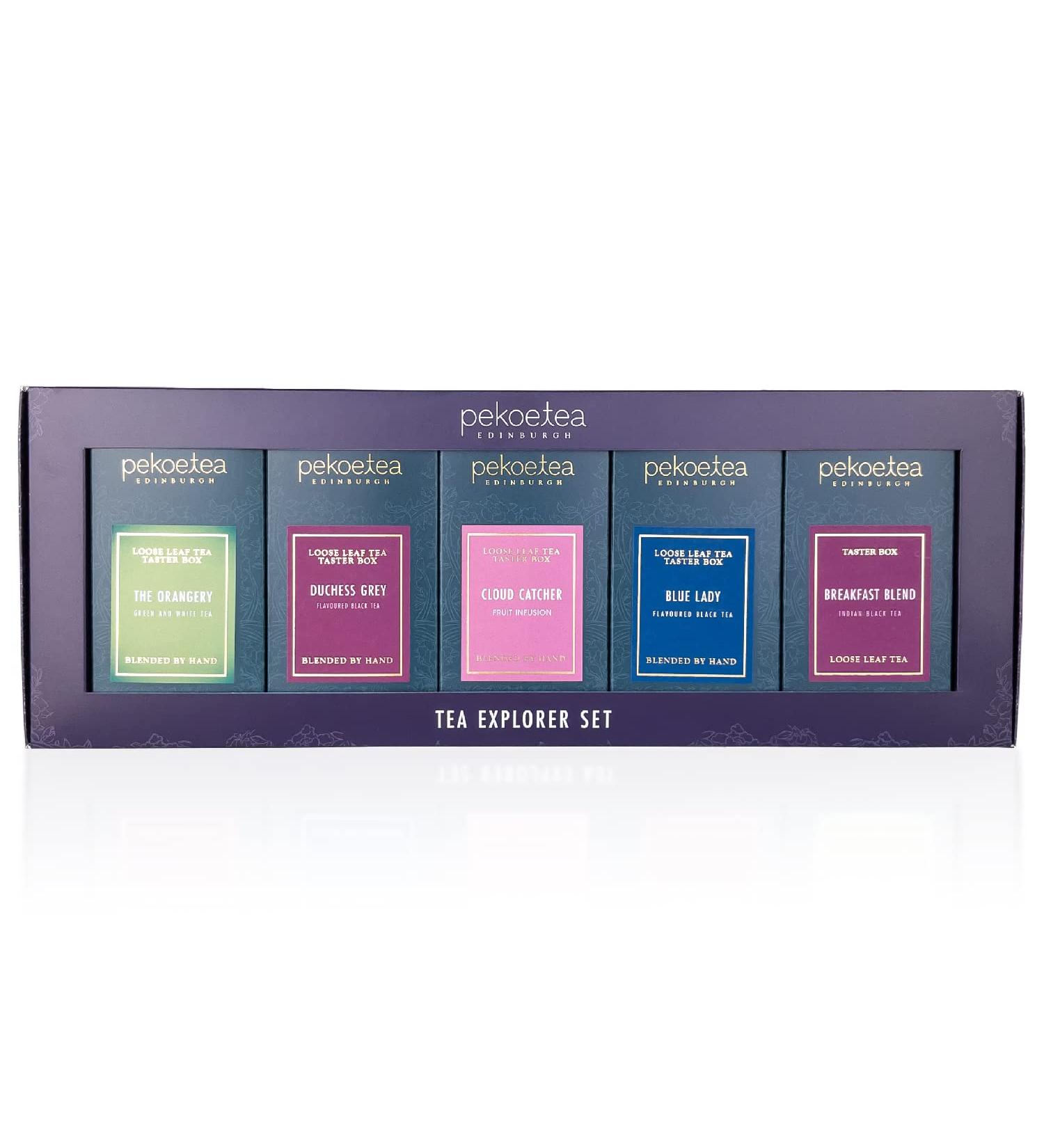 PekoeTea Edinburgh Explorer Gift Set - Premium Loose Leaf Tea Collection - Buy Online on SooperMarket.com