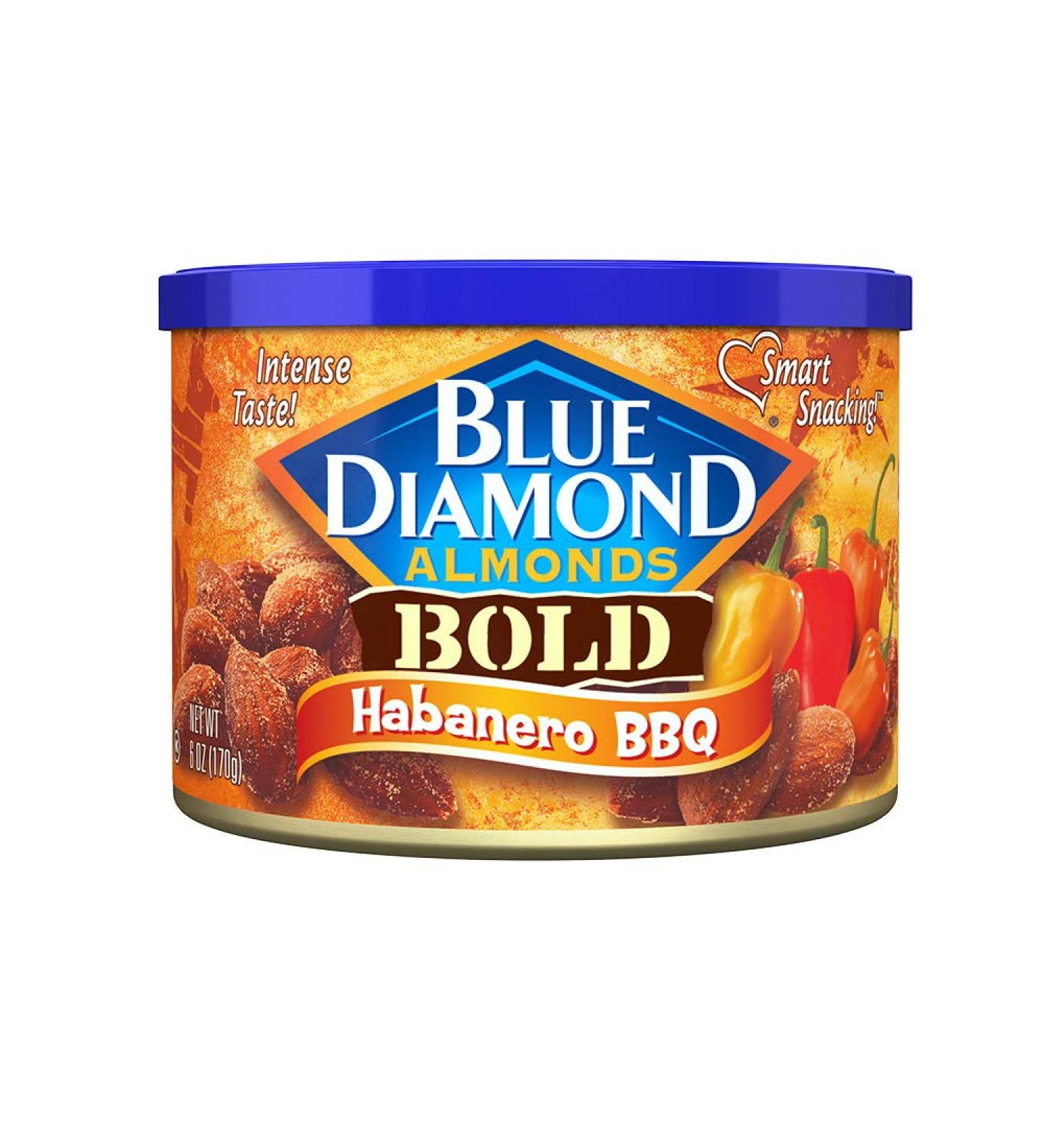 Blue Diamond Almonds Bold Habanero BBQ 170 Gram Can - Buy Online on SooperMarket.com