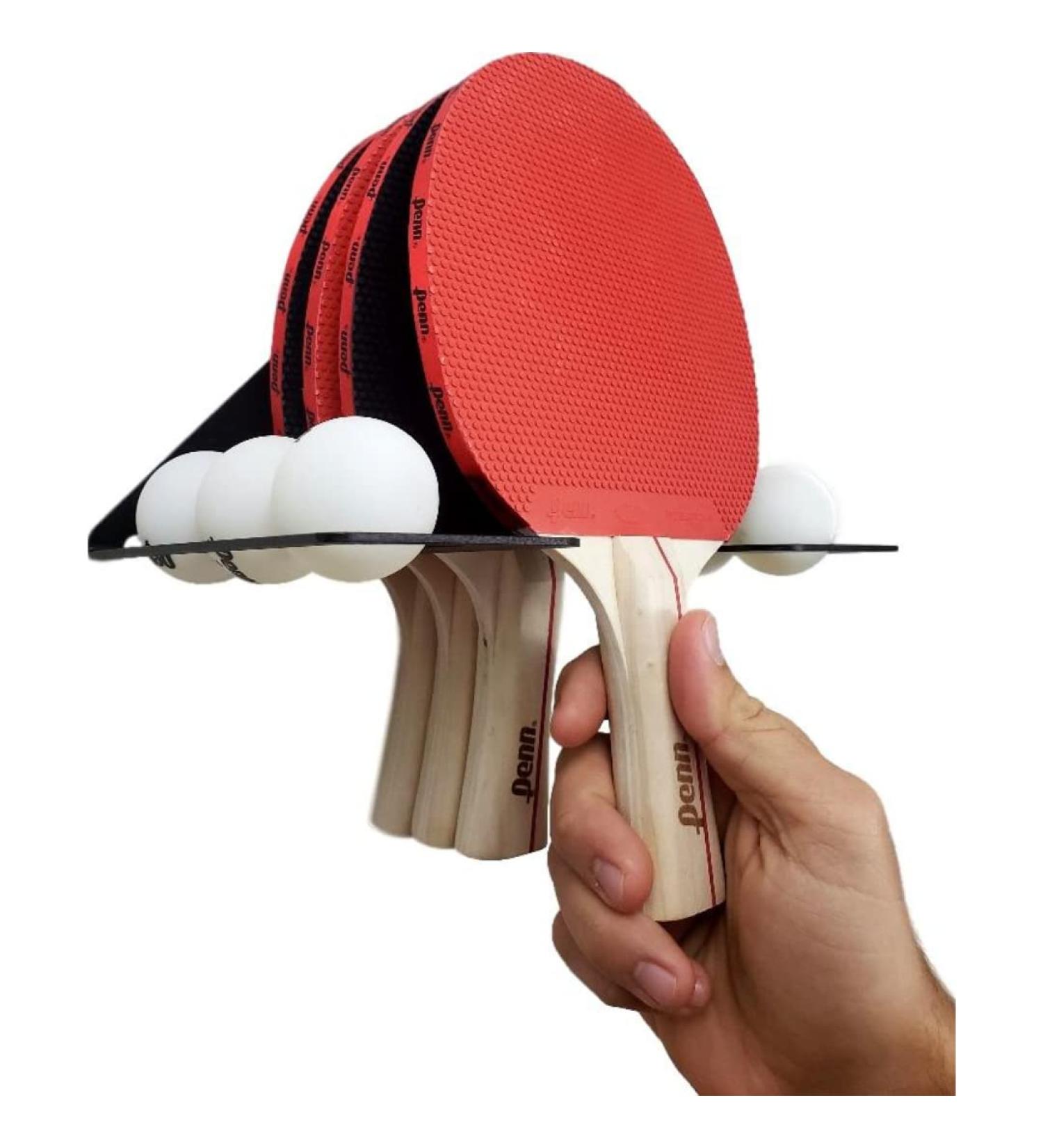 IRON AMERICAN Elite Ping Pong and Table Tennis Storage Rack - Made in USA | Ball and Paddle Slots, Hardware Included - Buy Online on SooperMarket.com