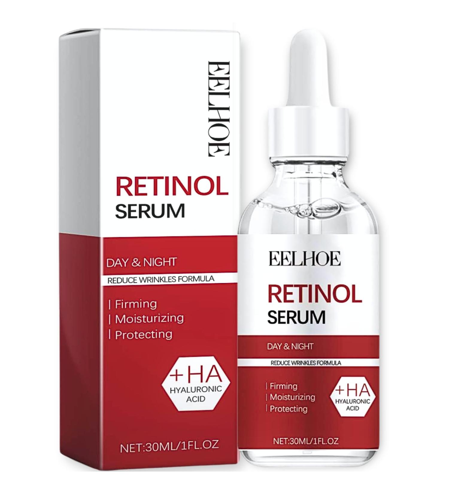 Retinol Serum For Face - Retinol Face Serum For Anti Wrinkle Dark Spot Serum For Brightening And Rejuvenating Skin - Hyaluronic Acid Serum With Retinol & Hydrolyzed Collagen - Buy Online on SooperMarket.com