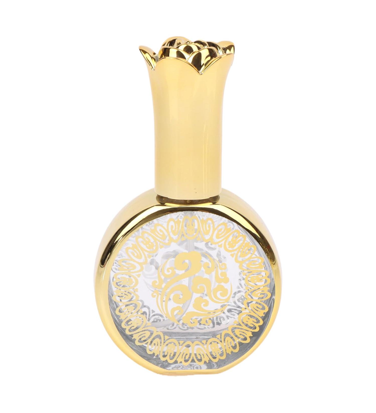 Yawdil 20ml Refillable Sample On Container Perfume Essential Gold Bottles Crystal Bottles Oil Glass Gold Electroplated Decorative Travel Empty Mini Carved Liquid Pressed Glass Bottle One Color RY0691 - Buy Online on SooperMarket.com