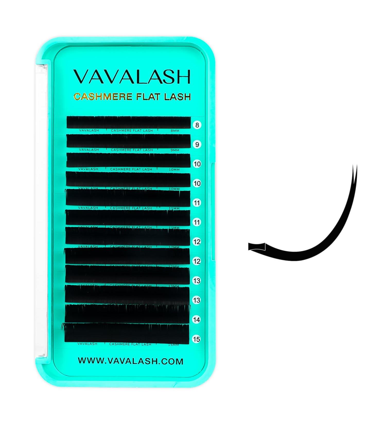 VAVALASH Cashmere Faux Mink Eye Lashes - Lightweight Classic Lash Extensions 0.15 0.2mm C D Curl | Professional Salon Use | Matte Split Tip | 6-17mm - Buy Online on SooperMarket.com