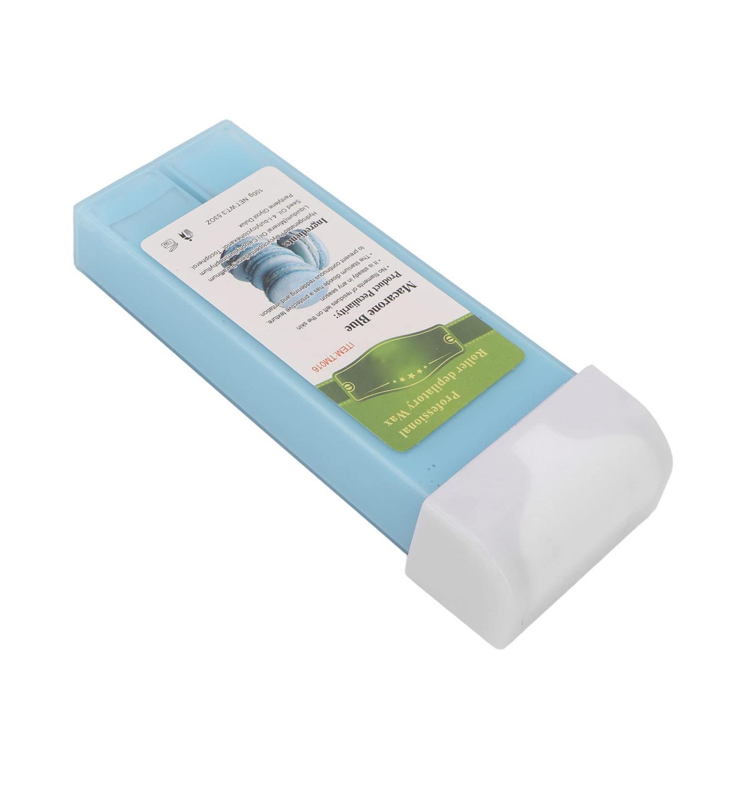 Roll-On Wax - Portable Safe Hair Removal Refill for Armpits | Beauty Salon Quality - Macaroon Blue - Buy Online on SooperMarket.com