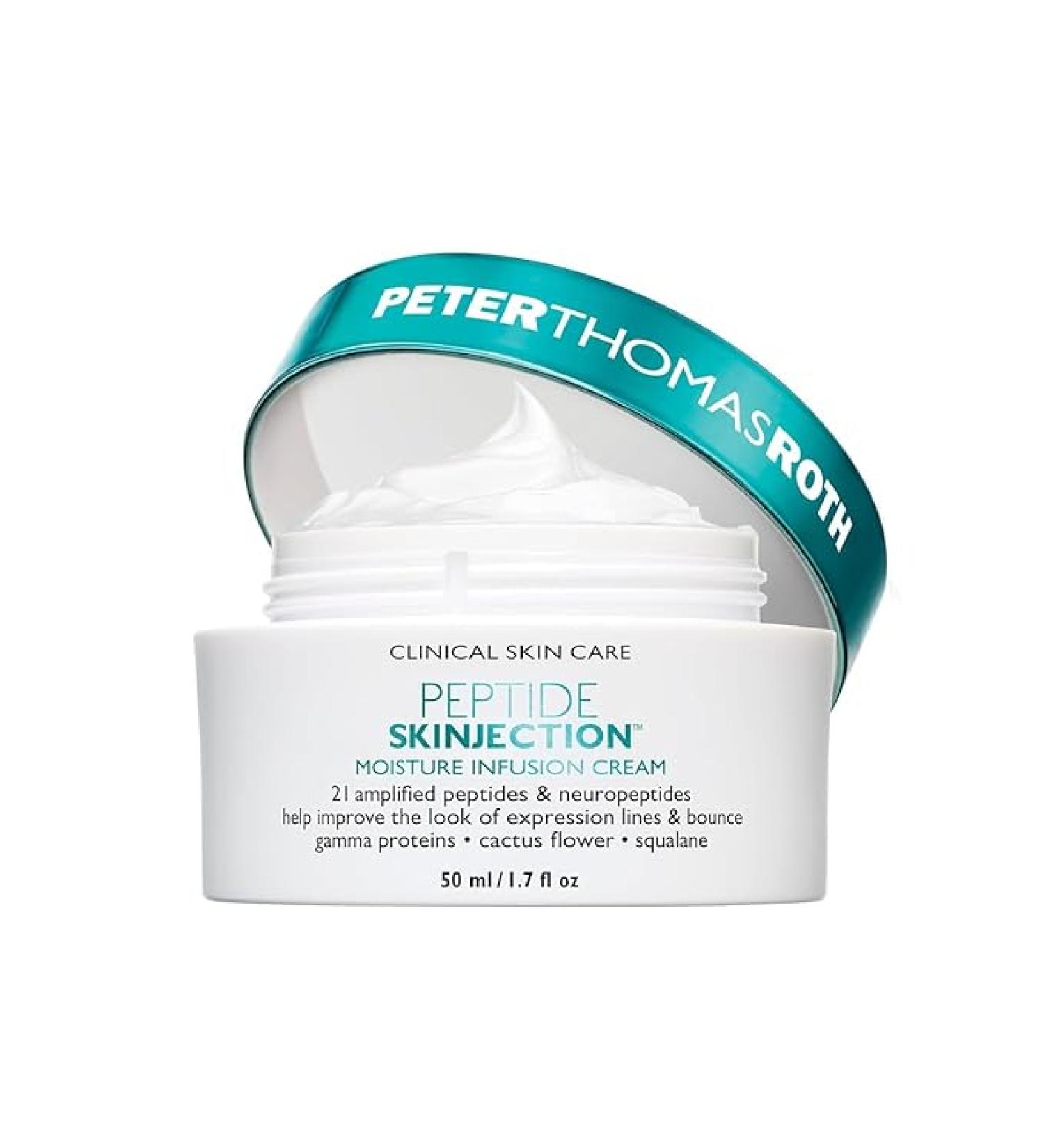  Peter Thomas Roth | Peptide Skinjection Moisture Infusion Cream Refillable Moisturizer For Loss of Firmness and Elasticity Fine Lines & Wrinkles Dryness 21 Amplified Peptides & Neuropepti des - Buy Online on SooperMarket.com