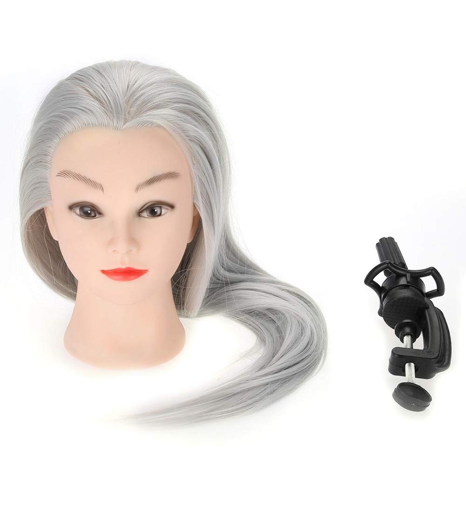 Buy Hairdresser Head Exercise Doll - Cosmetology Training Tool with Support (ET-172#) - Ideal for Hairdressing Salons - Buy Online on SooperMarket.com