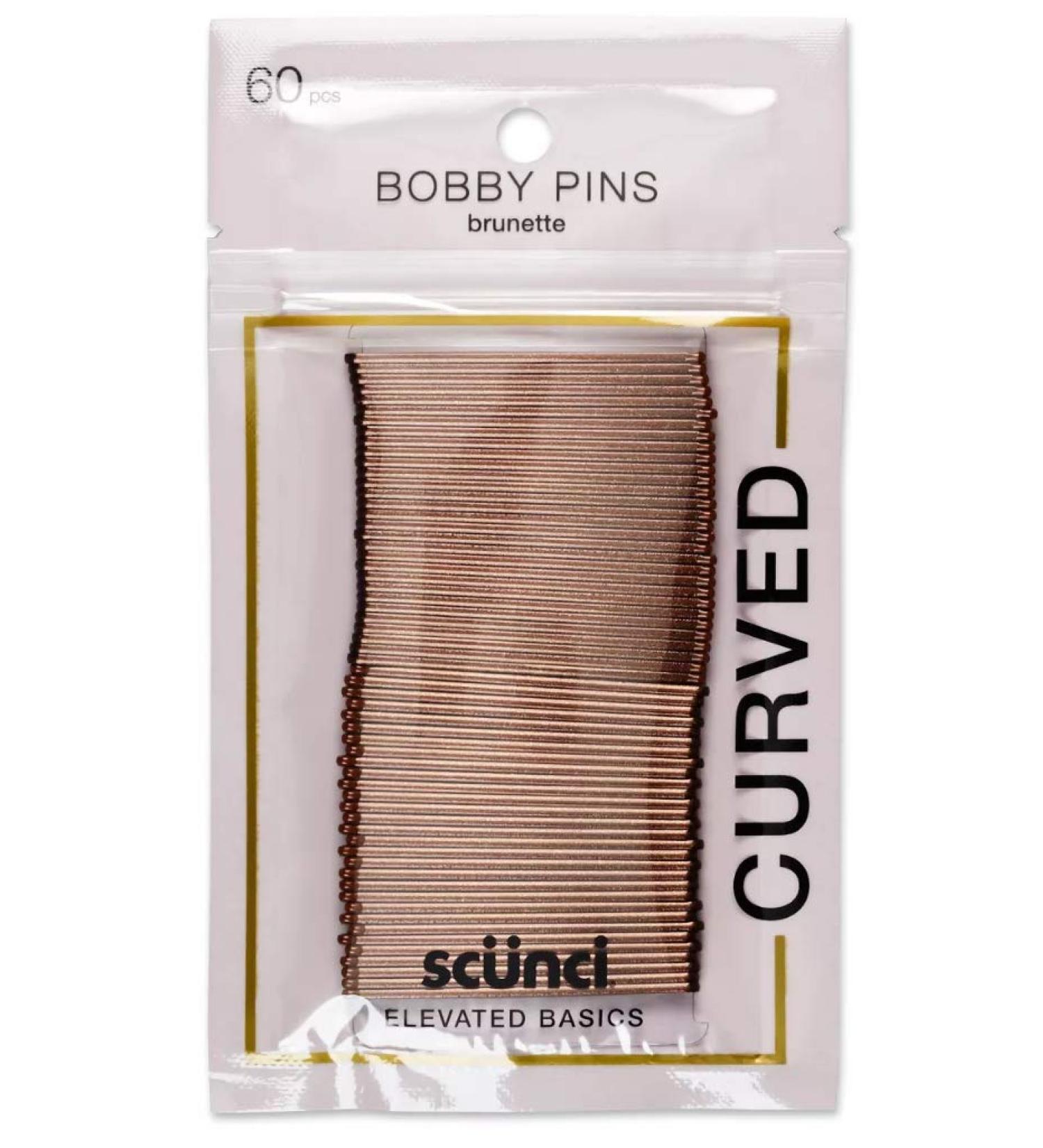 Scunci Curved Bobby Pins - 60 Pack | Secure and Stylish Hair Accessories - Buy Online on SooperMarket.com