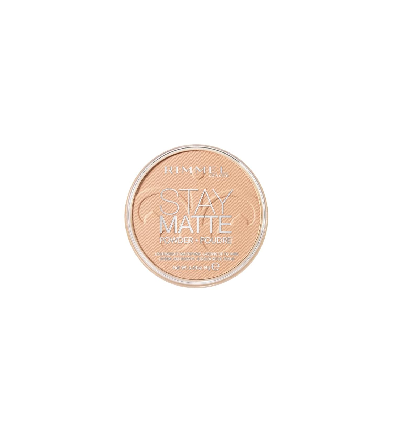 Rimmel London Stay Matte Pressed Powder Sandstorm 0.49 oz - Long-lasting Oil Control Formula - Buy Online on SooperMarket.com