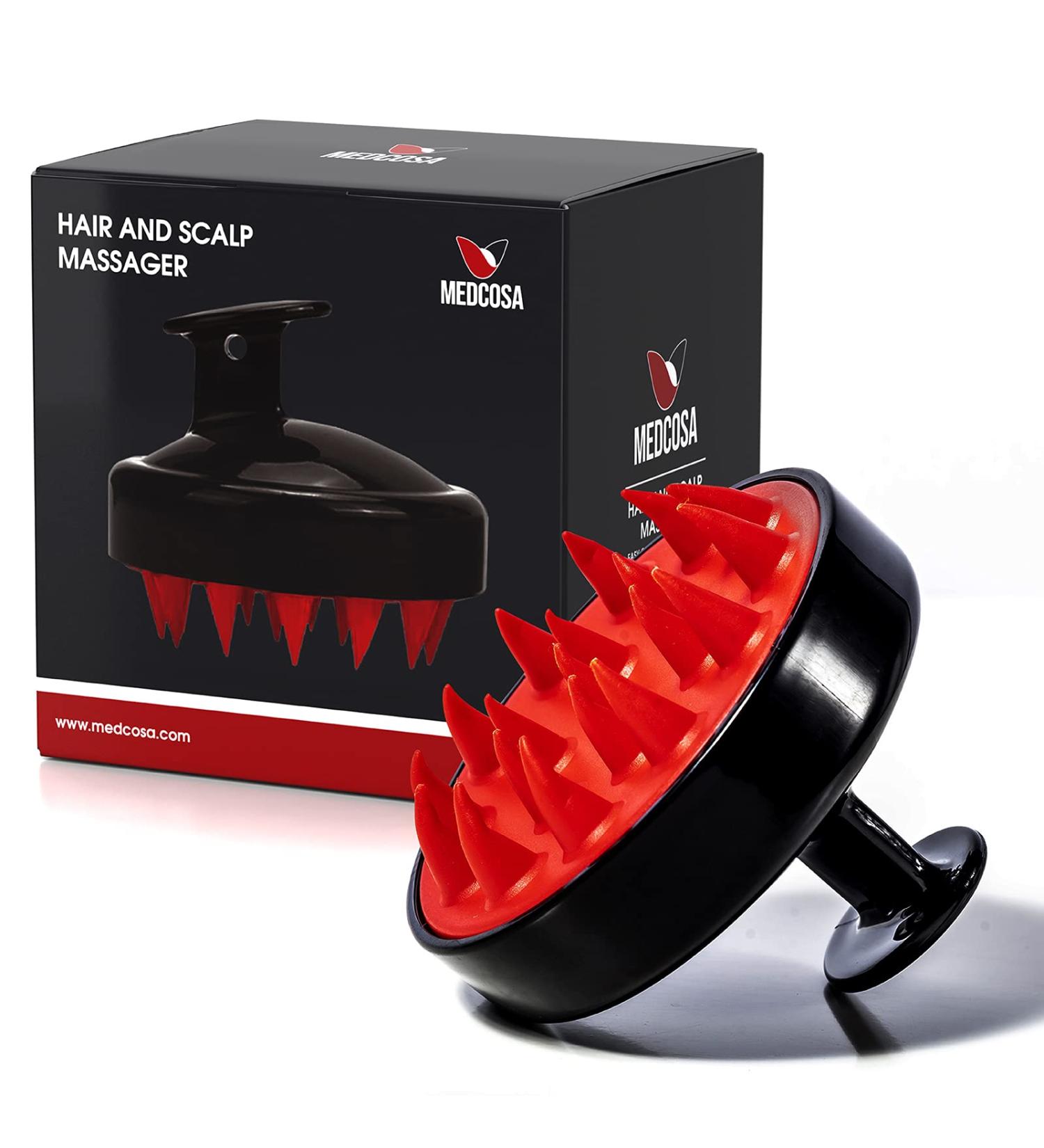 Medcosa Hair Brush | Scalp Massager & Shampoo Scalp Exfoliator | Detangles Hair & Dislodges Dandruff - Buy Online on SooperMarket.com