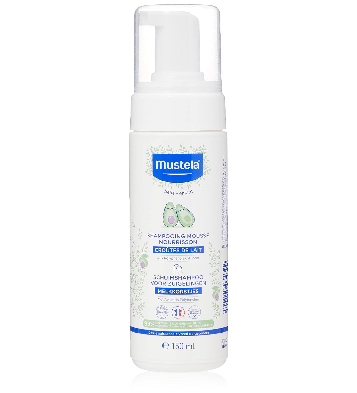 Mustela Nourishing Shampoo Mousse for Babies 150 ml - Gentle Cleansing for Delicate Baby Hair - Buy Online on SooperMarket.com