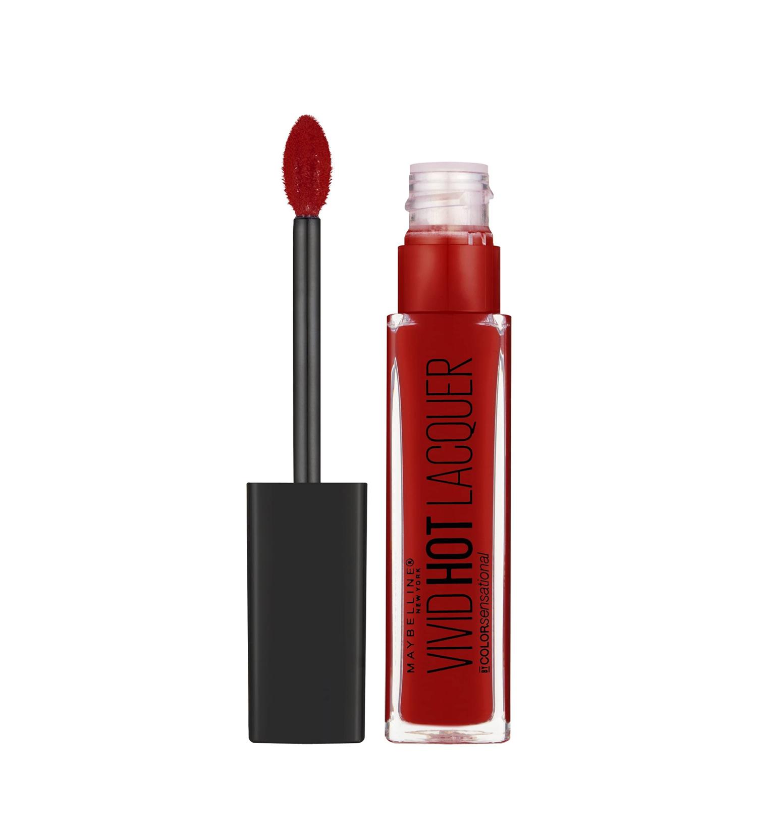 Maybelline New York Color Sensational Vivid Hot Laquer Lippenstift Number 70 So Hot 1 Series Pack (1 x 7.7 ml) No. 70 So Hot 7.7 ml (1 Pack)