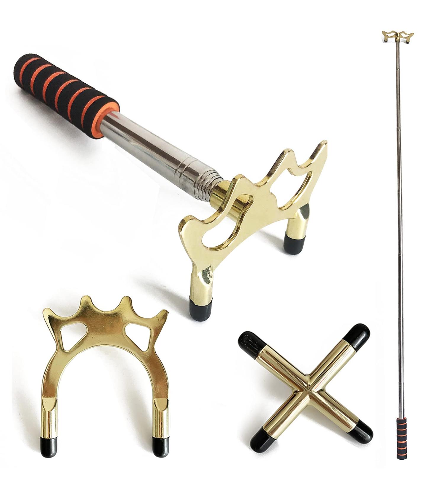Tai Ba Retractable Billiards Pool Cue Stick Bridge with Brass Head - Replaceable Bridge Accessory - Buy Online on SooperMarket.com