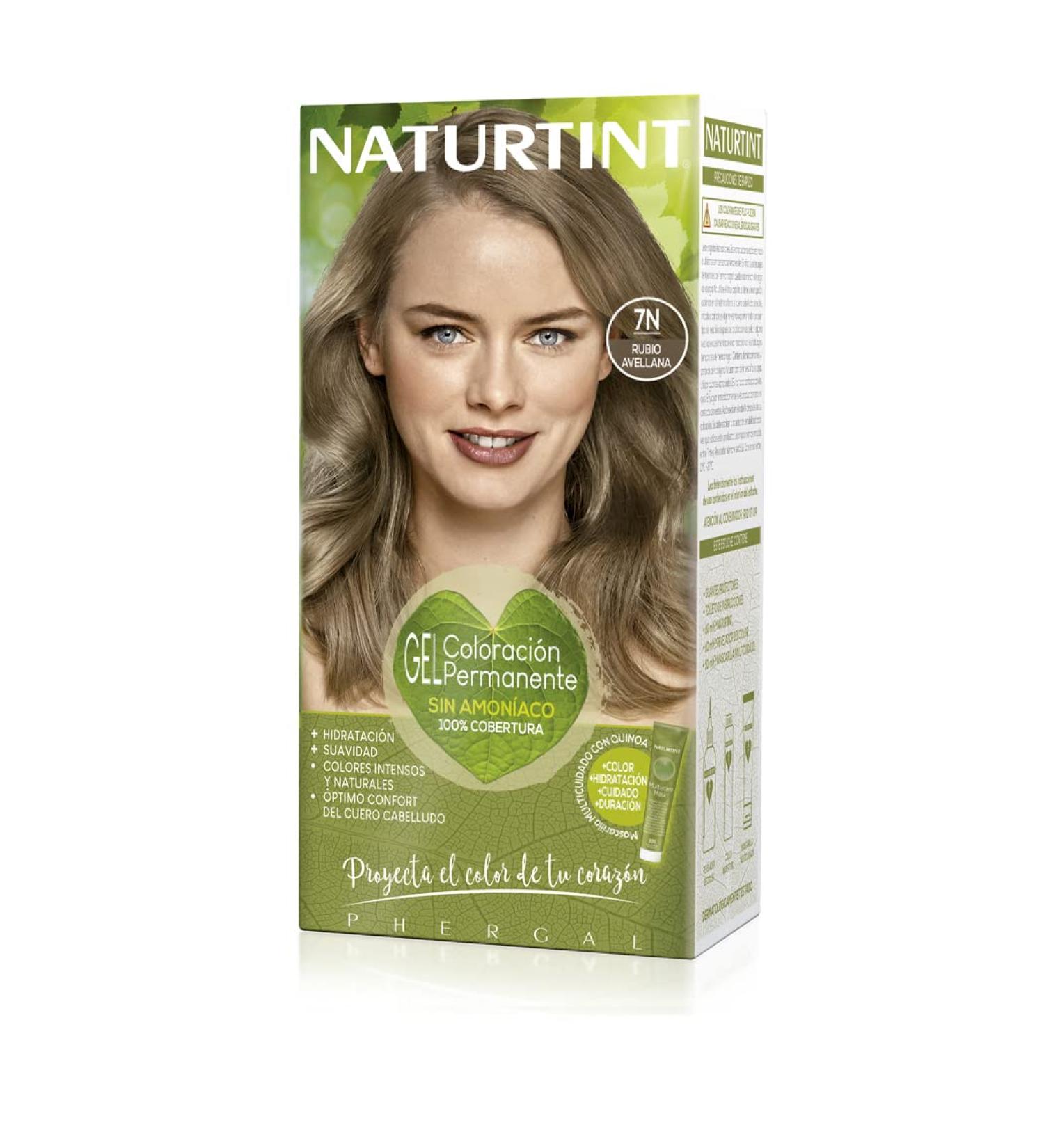 Natureint Biobased Hair Color 7N Nubblond | Ammonia-Free | 170ml | High Natural Ingredients - Buy Online on SooperMarket.com