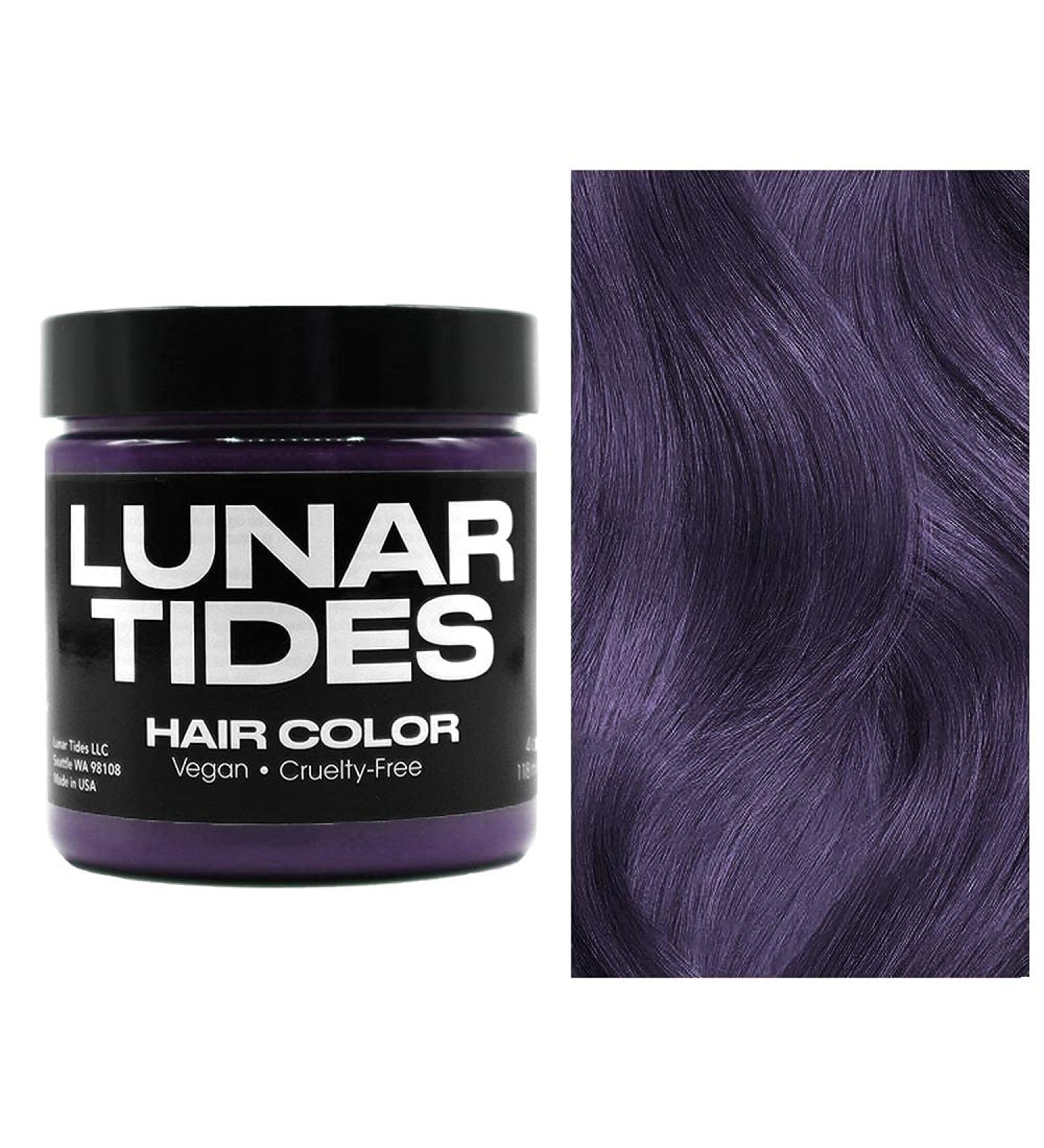 Lunar Tides Smokey Purple Hair Dye - Semi-Permanent Violet Hair Color 118ml for Vibrant Long-Lasting Results - Buy Online on SooperMarket.com
