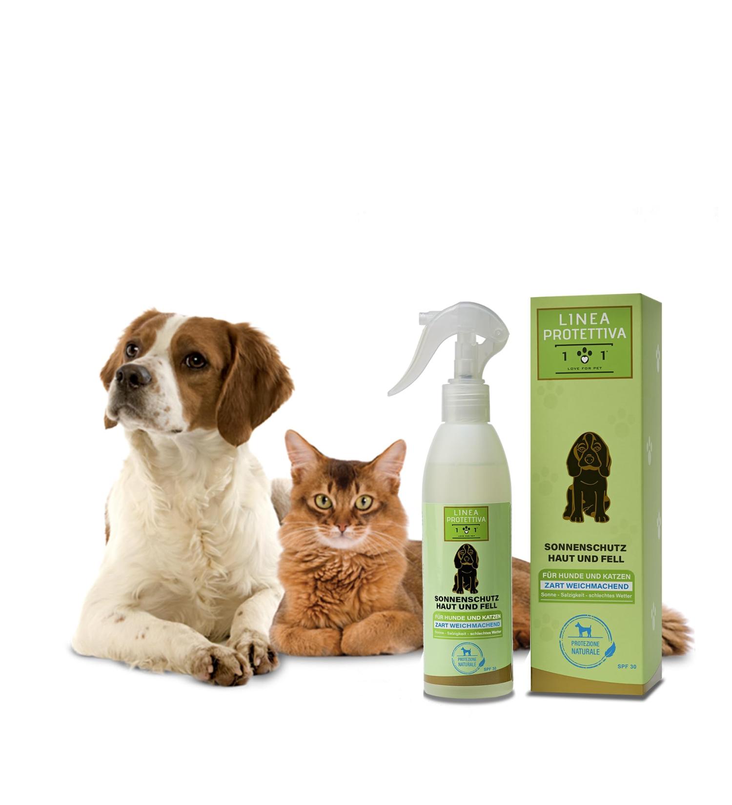 Natural Sun Protection Spray for Dogs & Cats | 250ml Sunscreen Fluid - Linea 101 - Buy Online on SooperMarket.com
