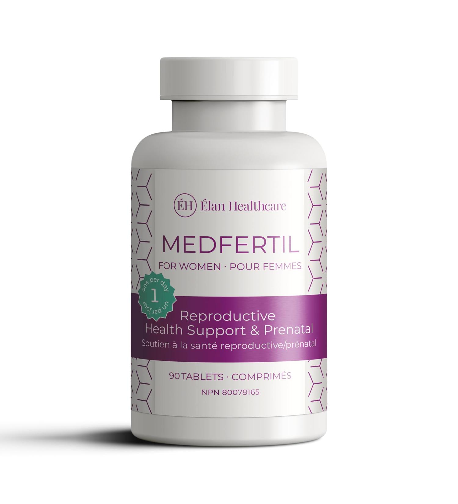 MedFertil for Women Fertility and Prenatal Vitamins with Iron Myo Inositol Folic Acid Iodine Biotin and B Vitamins 90 Tablets - Elan Healthcare 90 count (Pack of 1) - Buy Online on SooperMarket.com