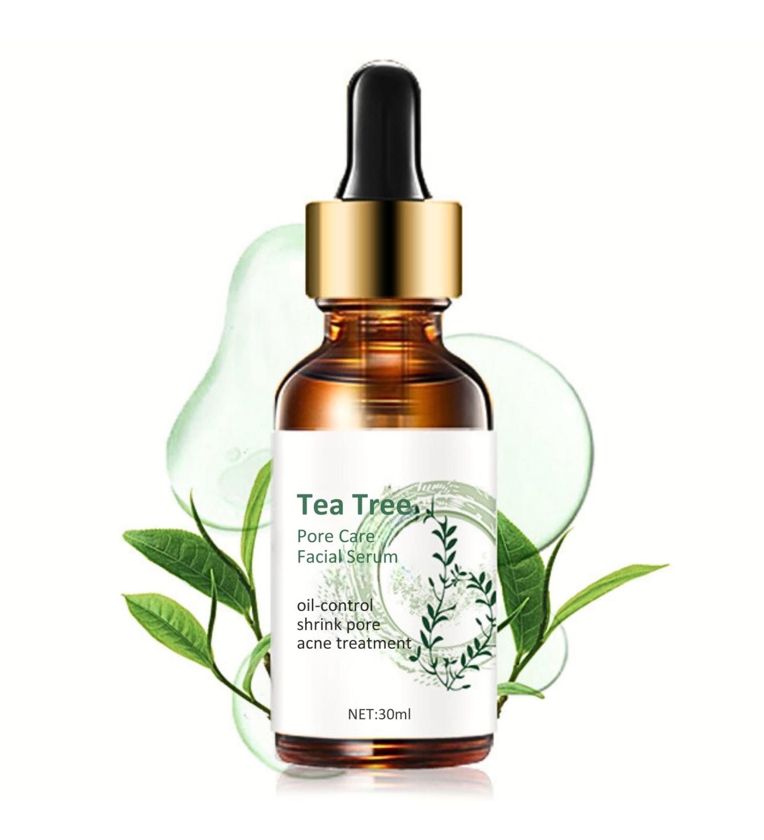 Tea Tree Face Serum - Tea Tree Oil Hyaluronic Acid Serum Dark Spot Correcting Glow Serum Korean Serum Tea Tree Cream Skin Brightening Hydrating Serum For All Skin Types 30ml - Buy Online on SooperMarket.com