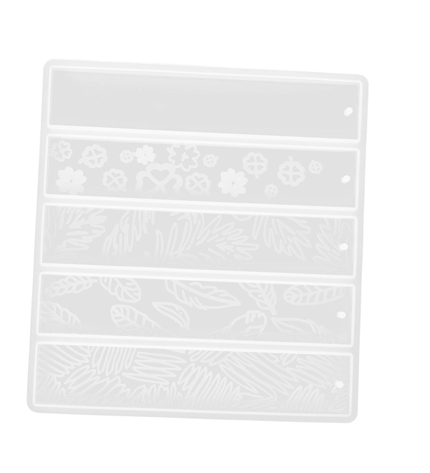 STOBOK 4 Cavity Bookmark Maker 2pcs Bookmark Mold Rectangle Student Silica Gel Chocolate Fondant Molds White 2x2pcs 15.8X14.8cmx2pcs - Buy Online on SooperMarket.com