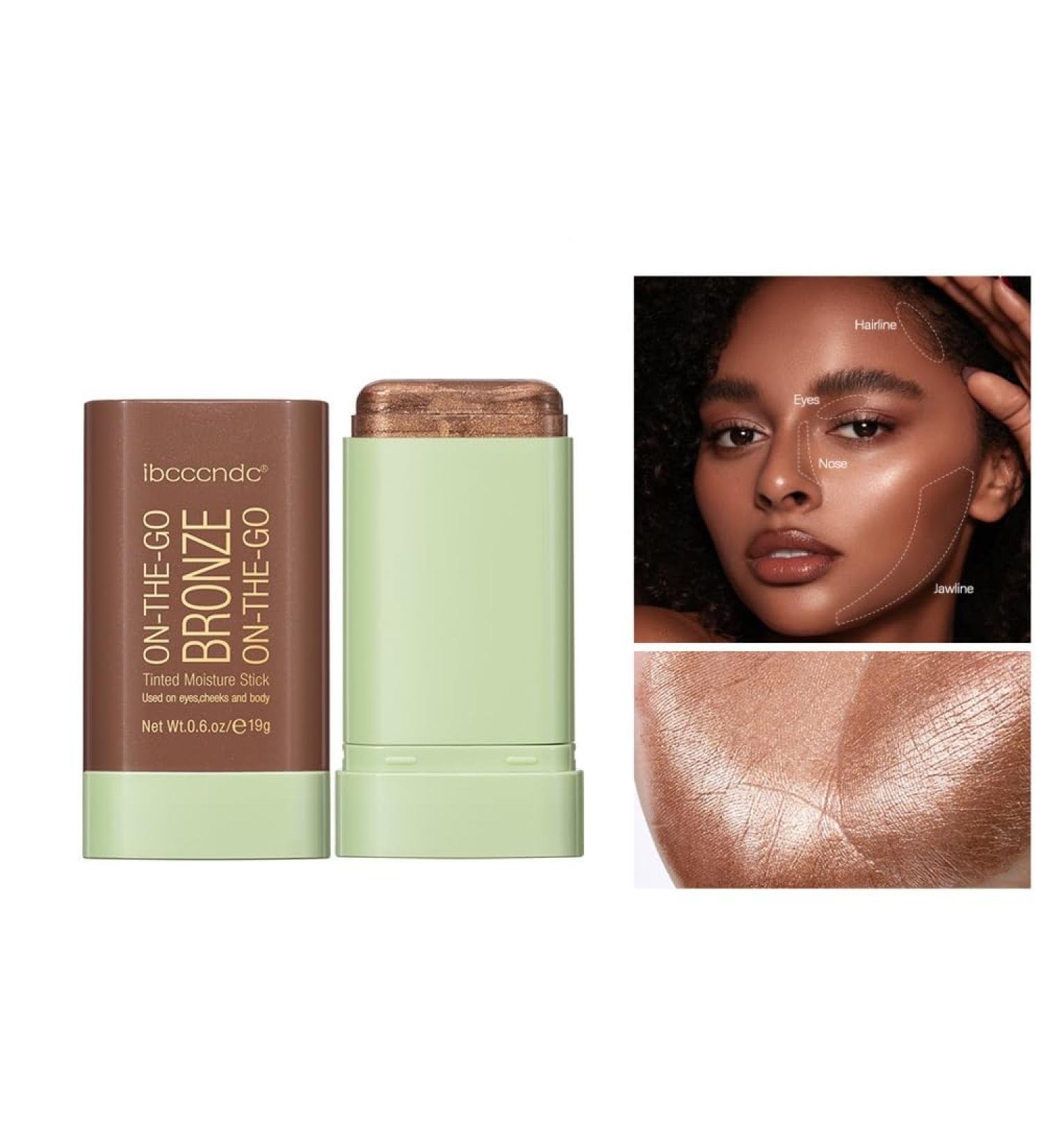 Multi-Use Tasted Moisture Bronze Stick | Soft Cream Blush Contour & Highlighter | Beach Glow Makeup Stick for All Skin Types - Buy Online on SooperMarket.com