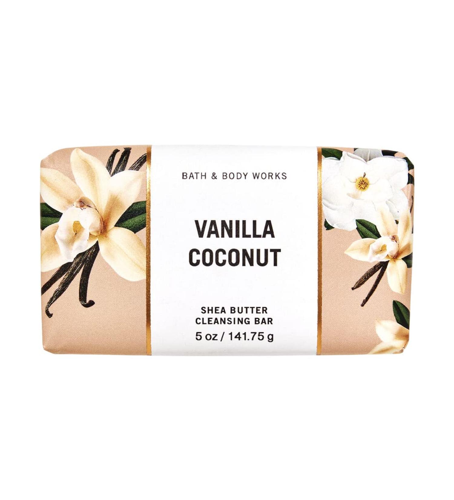 Bath & Body Works VANILLA COCONUT Shea Butter Cleansing Bar 4.2 oz