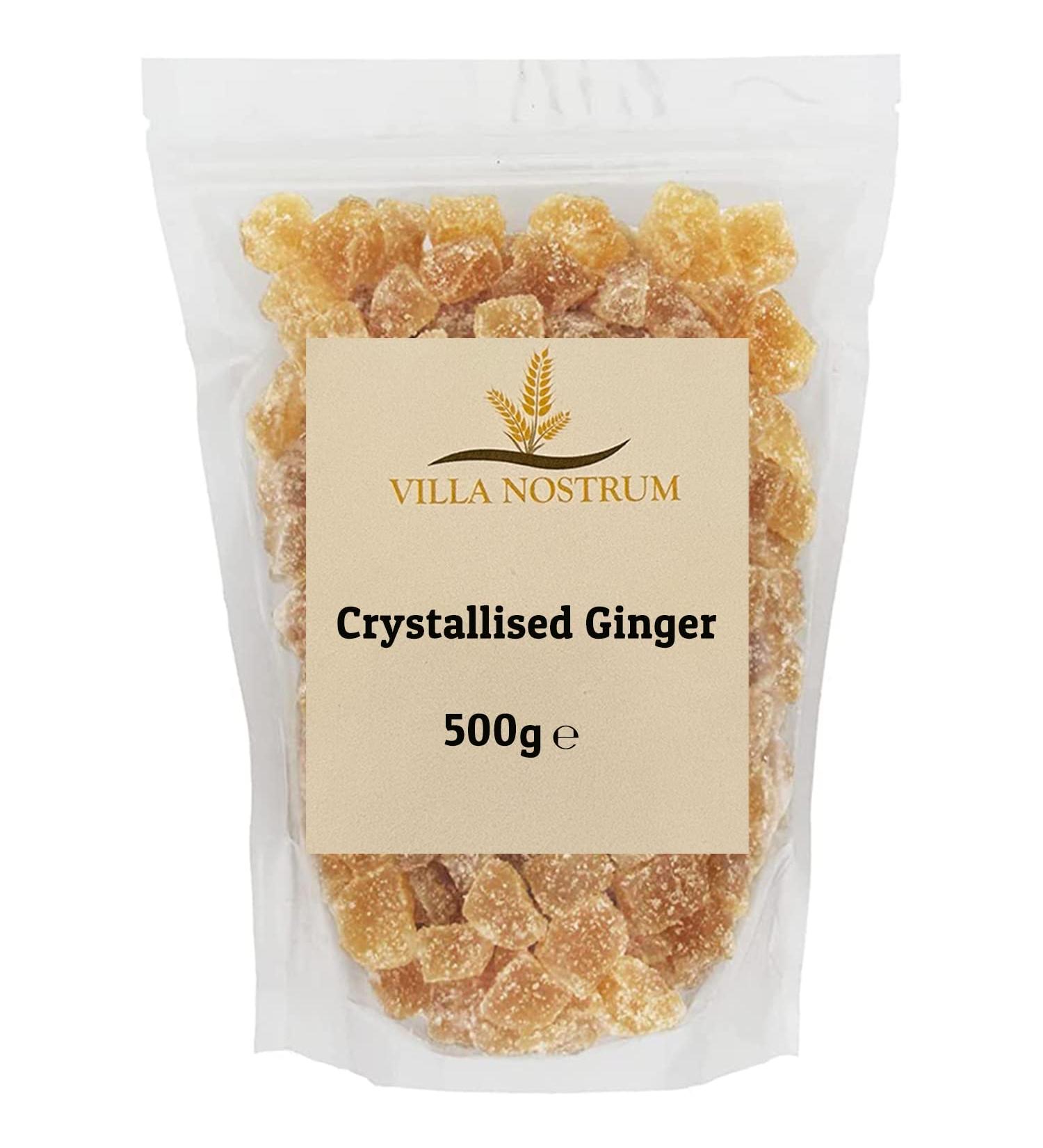 Villa Nostrum Crystallised Ginger 500g - Premium Quality Ginger Treat - Buy Online on SooperMarket.com