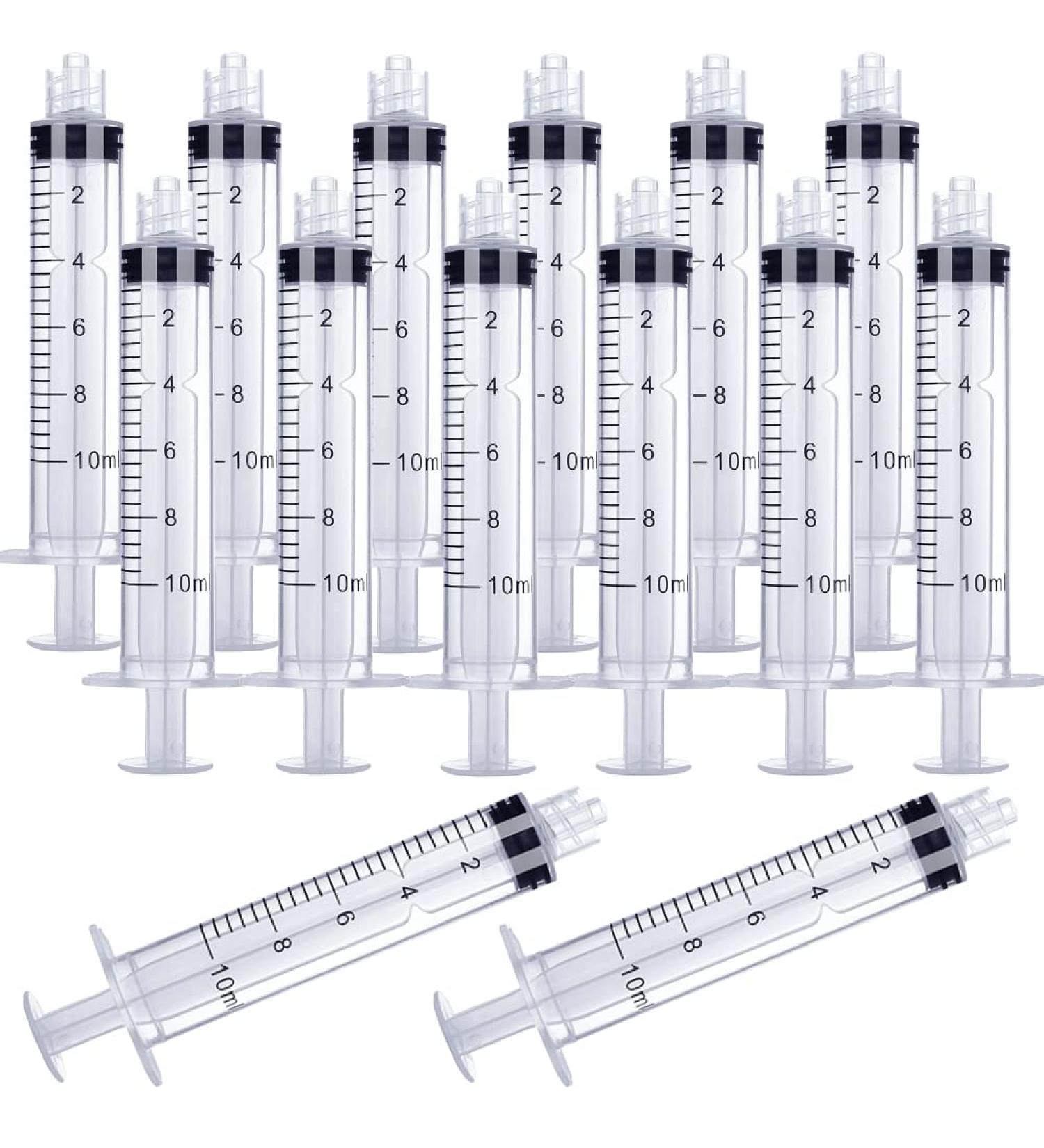 10ml Luer Lock Syringe 20-Pack - Plastic Syringes with Luer Lock Tip, Sterile Sealed, No Needle - 10ML (20 count - Buy Online on SooperMarket.com