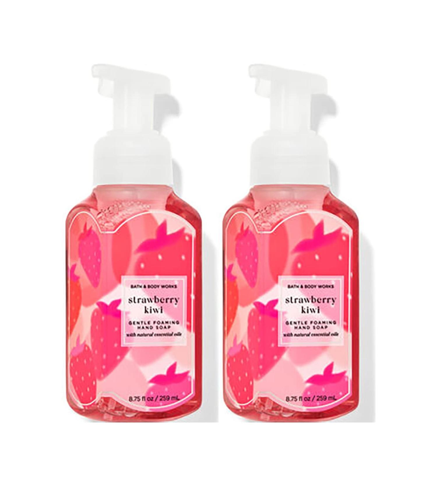Bath & Body Works Strawberry Kiwi Gentle Foaming Hand Soap 8.75 Ounce 2-Pack (Strawberry Kiwi) Strawberry Kiwi 8.75 Ounce