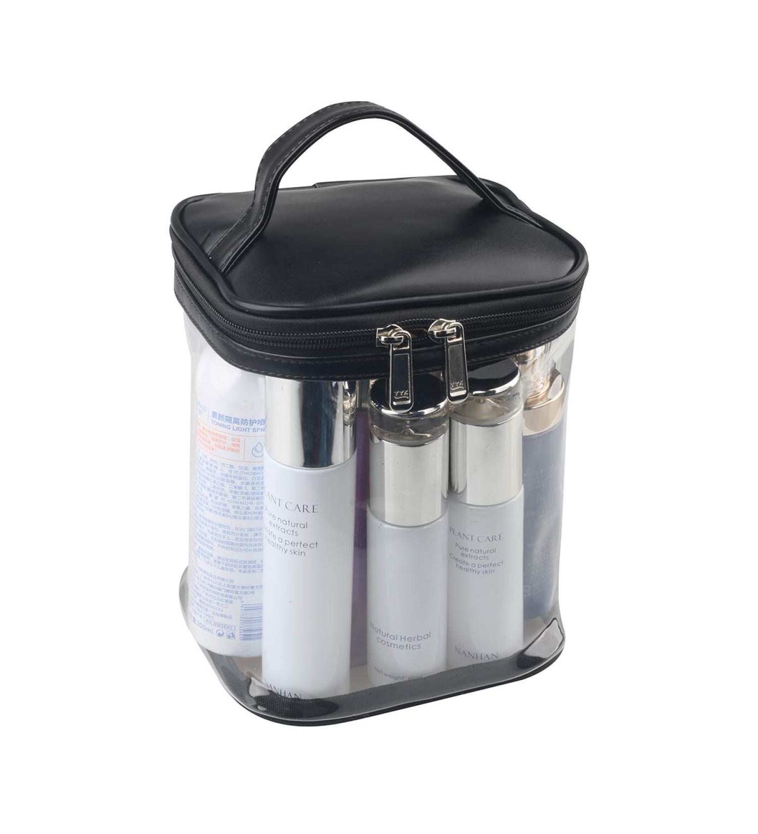 Premium Clear Make-Up Bag - Transparent Cosmetic Bag for Travel & Daily Use - Waterproof Beach Bag for Sunscreen & Skin Care - Haoguagua-TMB23 - Buy Online on SooperMarket.com