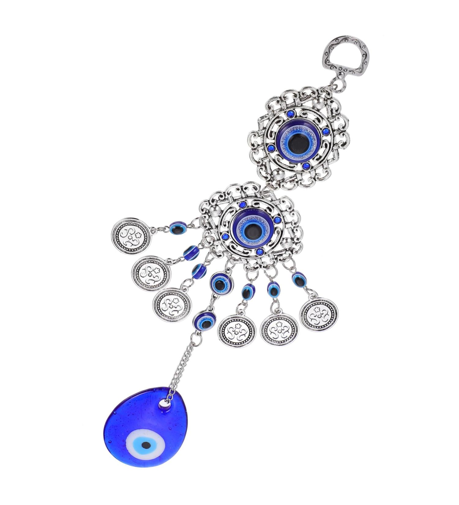 ORFOFE Blue Eyes Pendant Decor Ornament Car Tote Trendy Purse Turkish Blue Eyes Fashion Devil Eye Necklace - Buy Online on SooperMarket.com