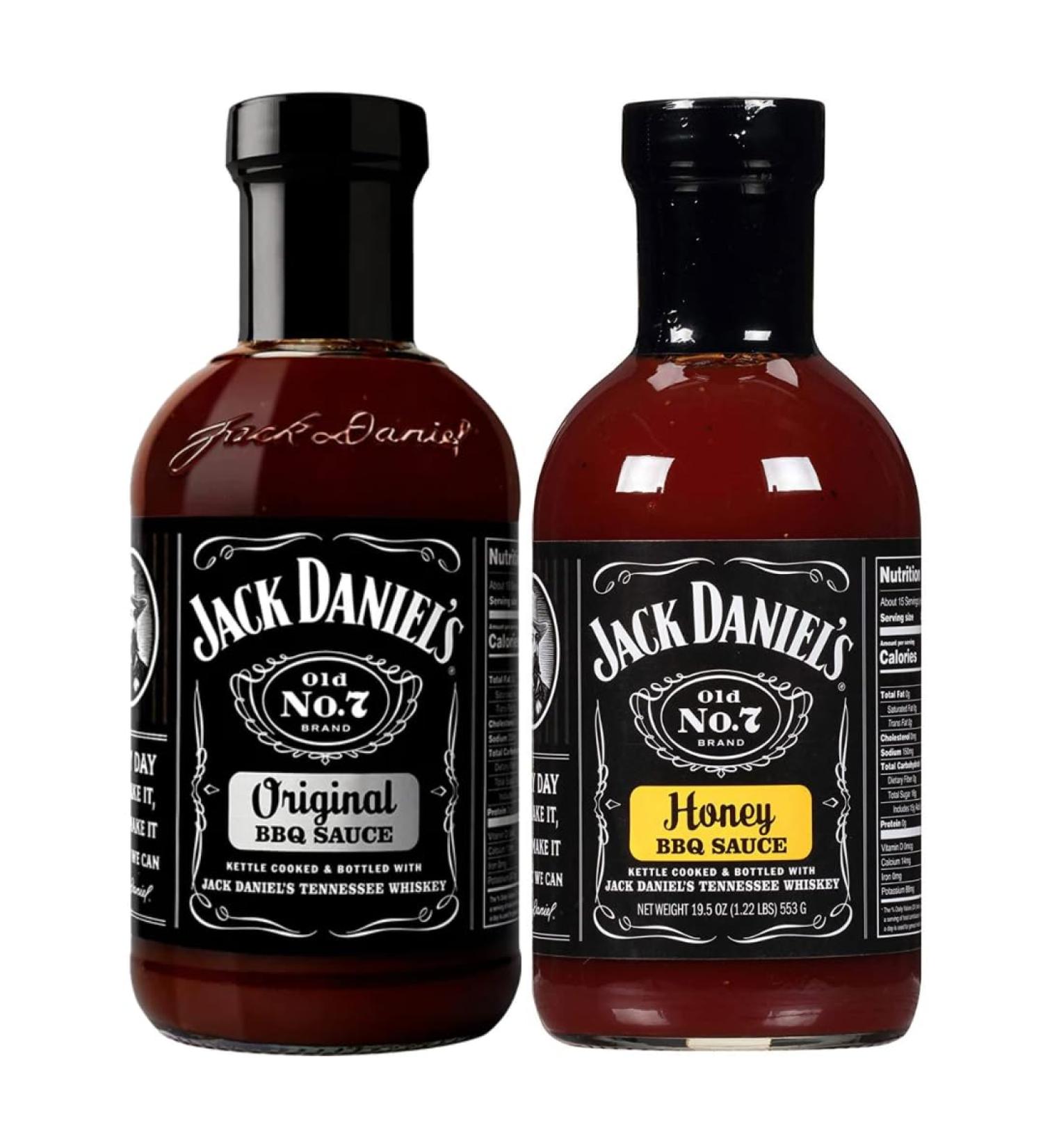 BBQ Sauce Bundle with Jack Daniel's Original BBQ Sauce 553g and Jack Daniels Honey BBQ Sauce 553g (2 Pack) - Buy Online on SooperMarket.com