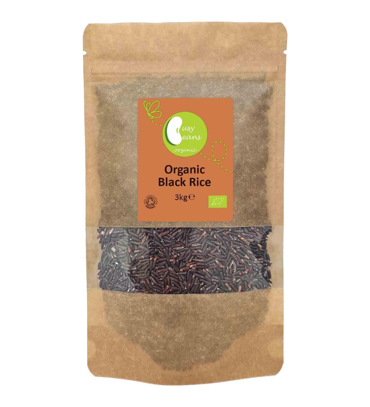 Organic Black Rice - Certified Organic - by Busy Beans Organic (3kg) - Buy Online on SooperMarket.com