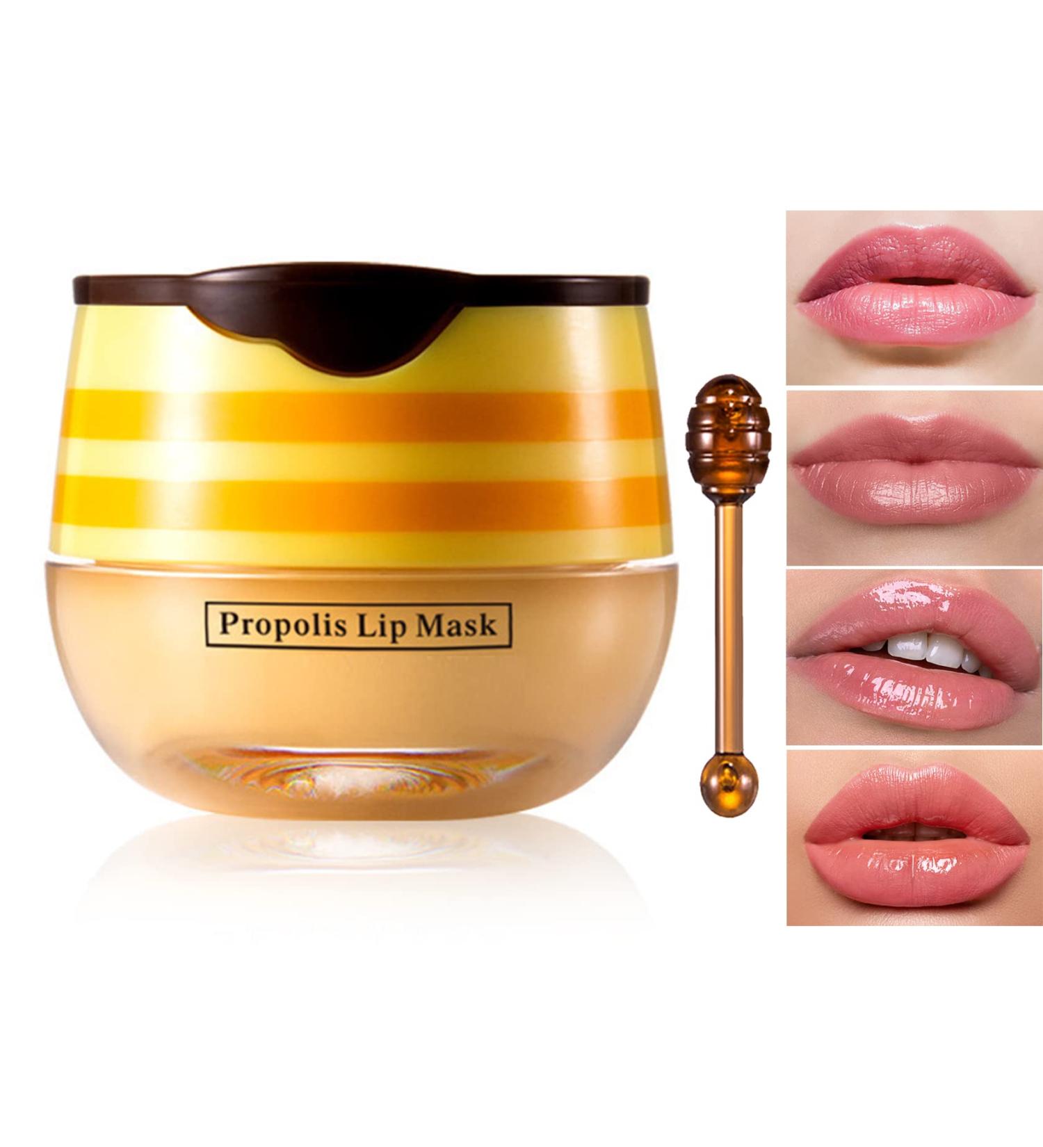 Bee Lip Balm Honey Pot - Hydrating Lip Mask for Dry Lips - Moisturizing & Preventative Care - Buy Online on SooperMarket.com