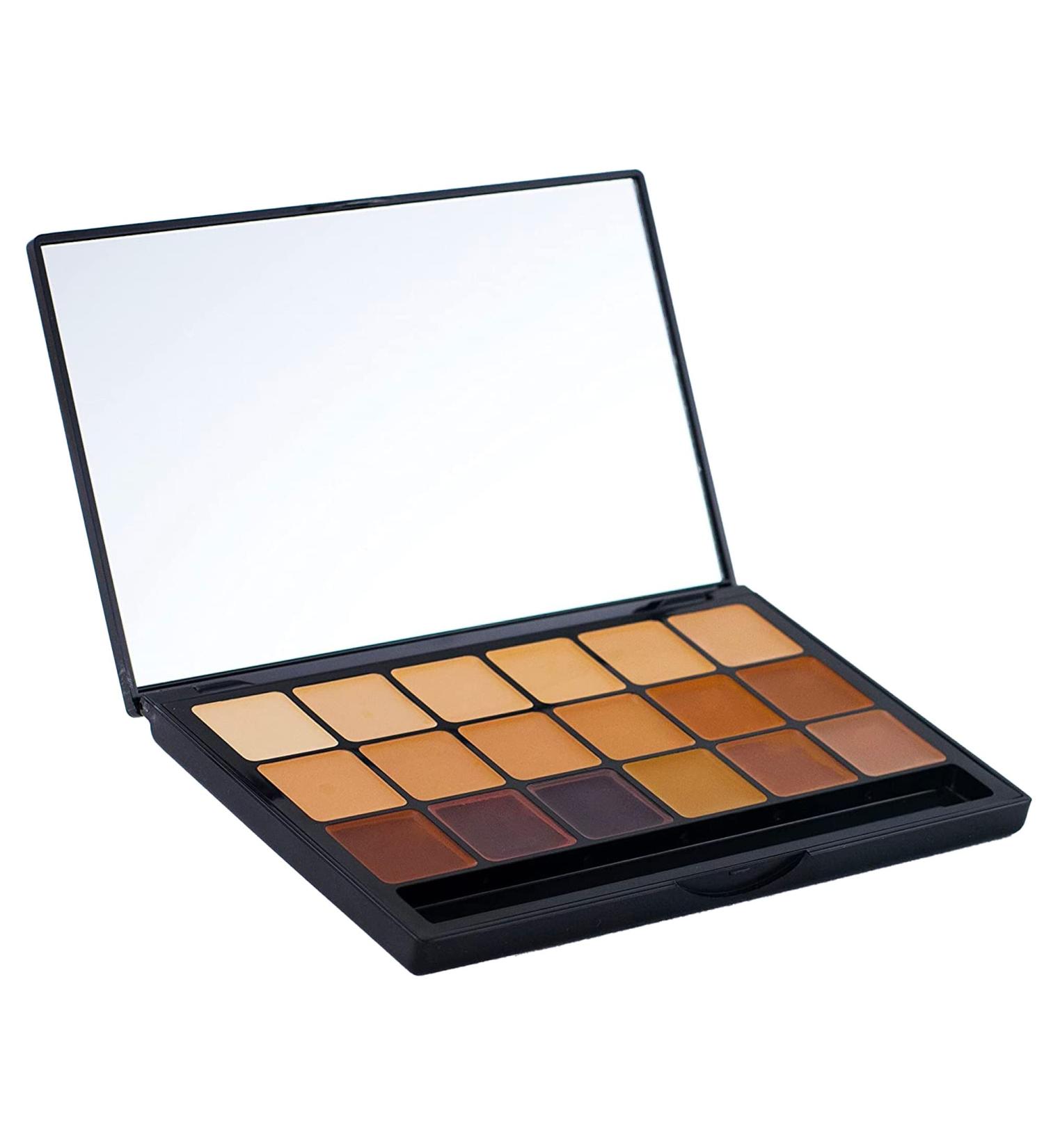 Graftobian HD High-Definition Super Palette - Neutral Shades | Professional Foundation Palette for Contour & Coverage | Includes Free Blending Sponge | Face Cream Makeup Artist Kit - Buy Online on SooperMarket.com