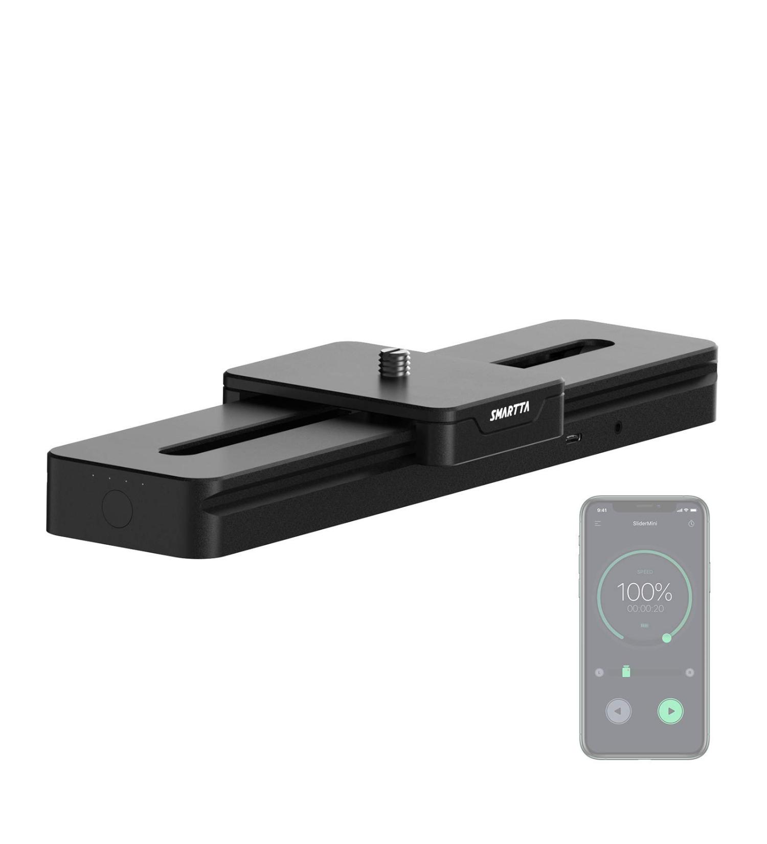 Smartta SliderMini 2: Motorized Camera Slider - Ultra Smooth & Portable - App or Manual Control - 20cm Travel Length - 33LB Capacity - Buy Online on SooperMarket.com