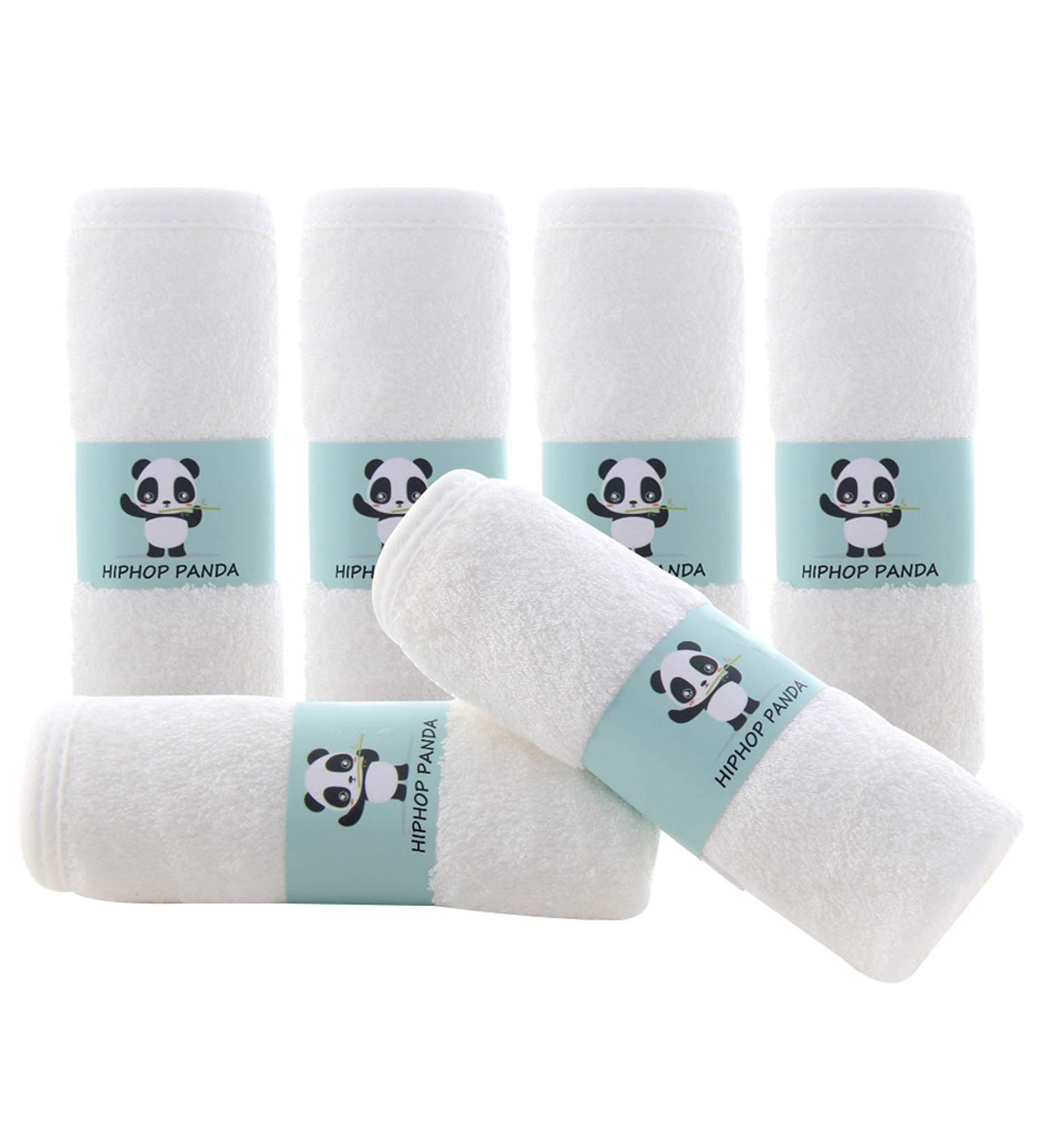 Soft Bamboo Baby Washcloths - 6 Pack 10x10 Inch - 2 Layer Absorbent Towel for Newborns - Gentle Baby Wipes for Delicate Skin - Shower Registry Essential - Buy Online on SooperMarket.com