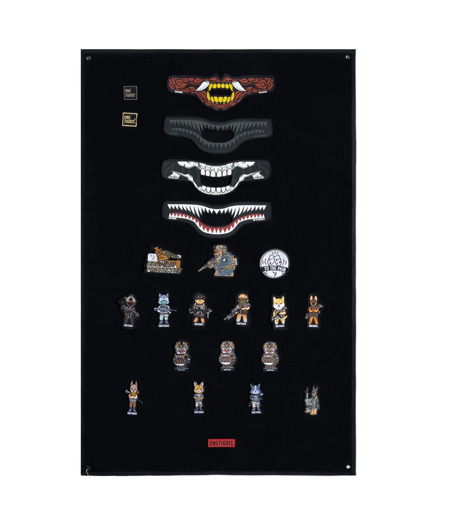 OneTigris Tactical Military Patch Holder Board - Black Large 42x27 | Hook & Loop Panel - Buy Online on SooperMarket.com