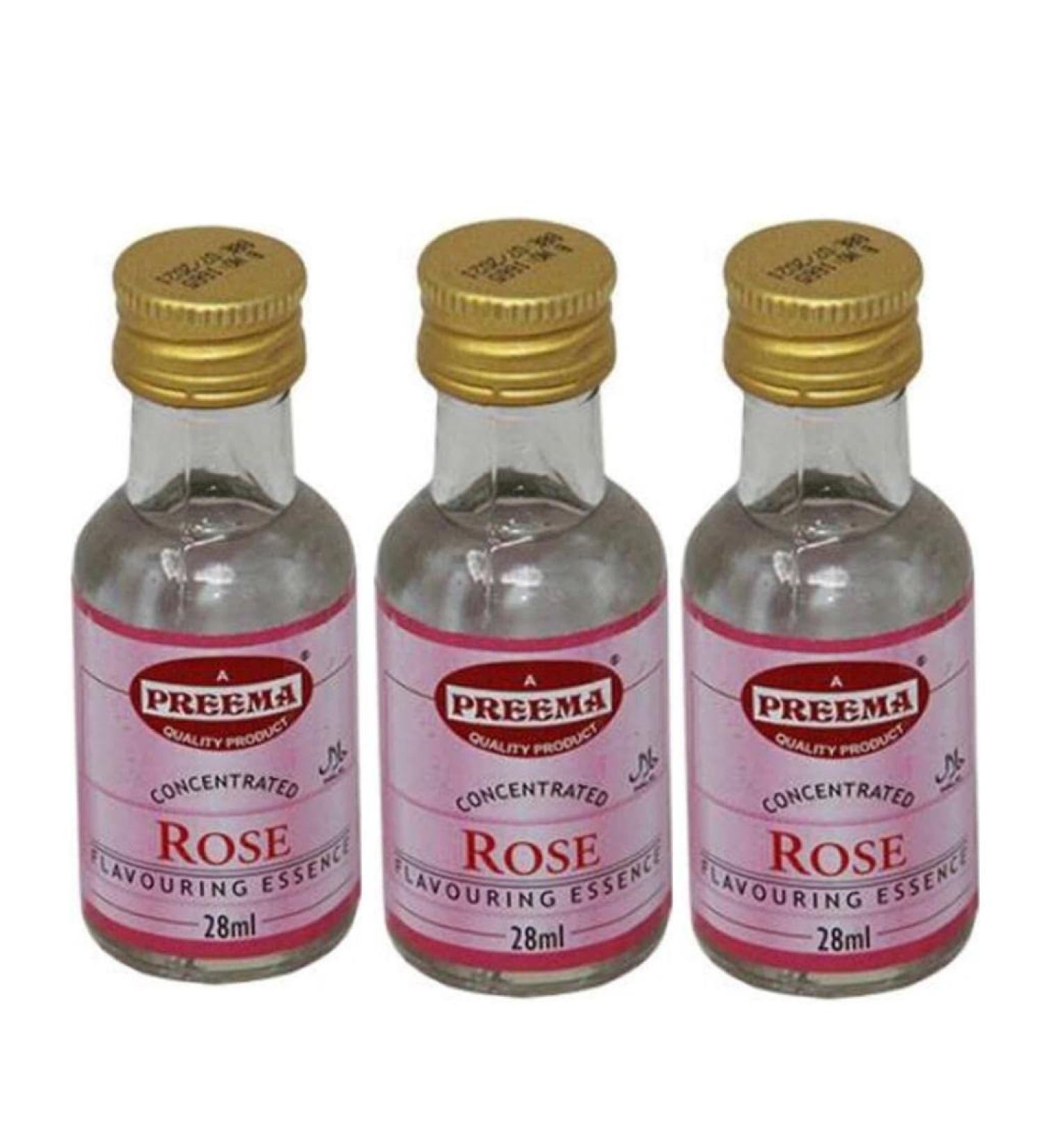 Preema Rose Essence 3x28ml - Premium Quality Small Size Flavoring - Buy Online on SooperMarket.com