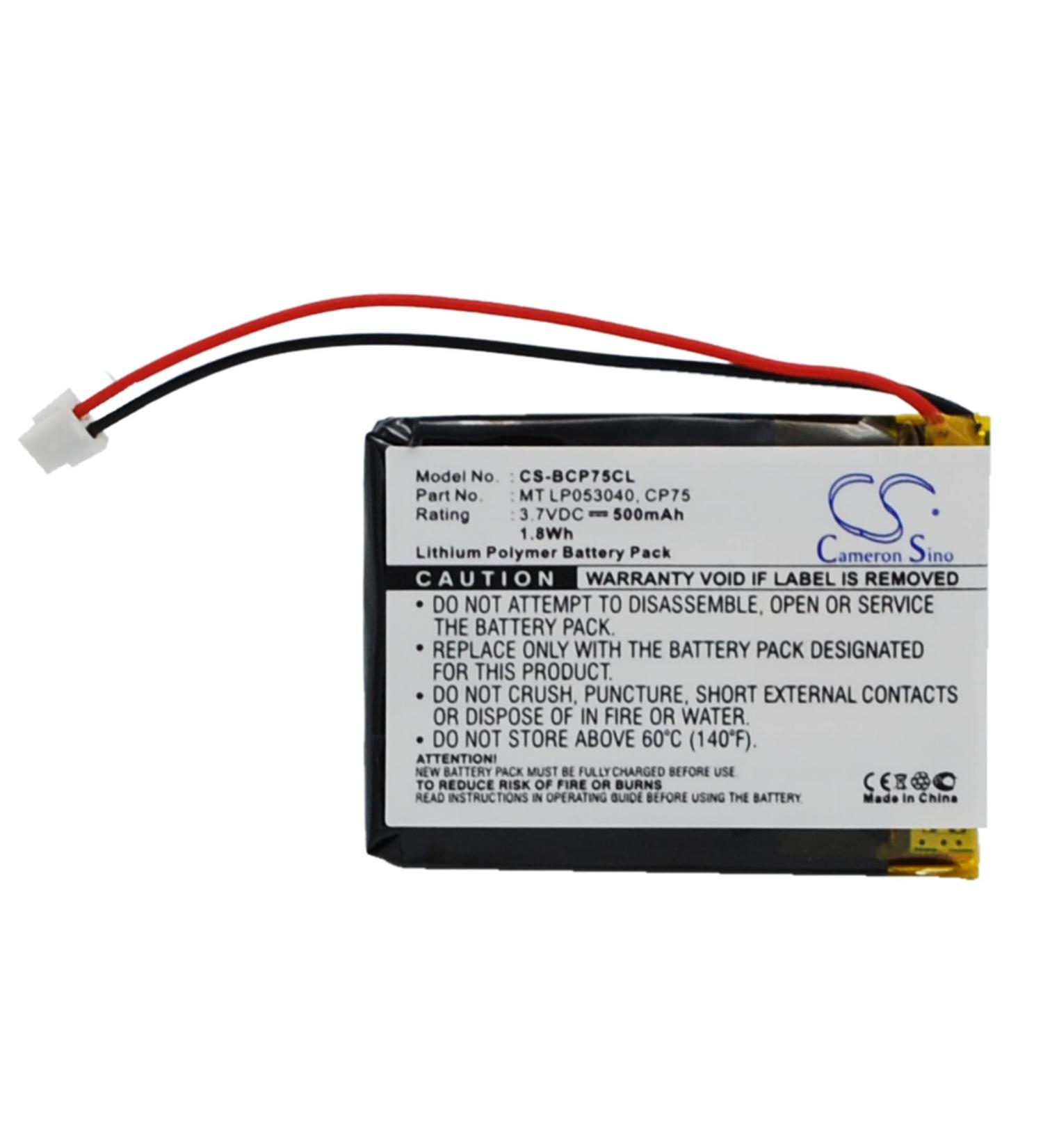 High-Performance 3.7V Replacement Battery for iDect M2 X2i X2di X2d X2 M1 - MT LP053040/500mAh | International Shipping Available - Buy Online on SooperMarket.com