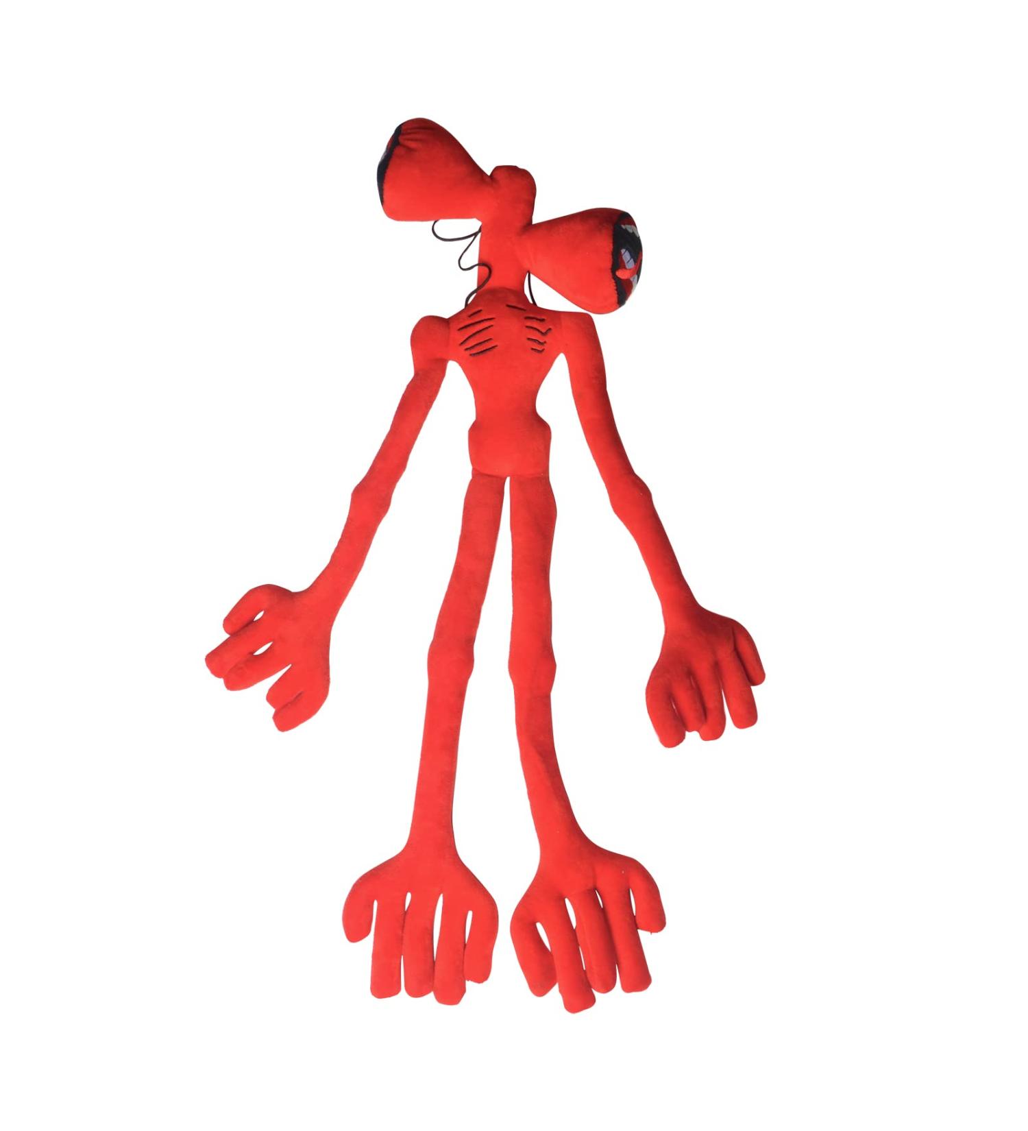 Lixiaoyan Double Head Plush Toy - 21.65-inch Bendable Siren Head Doll | Cartoon Whistle Toy for Kids & Adults - Perfect Birthday Gift (Red) - Buy Online on SooperMarket.com