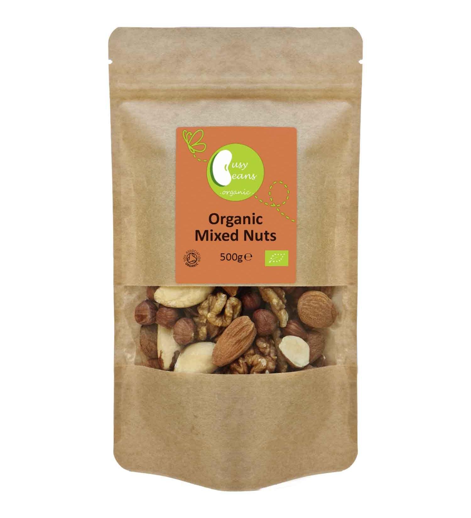 Organic Mixed Nuts - Certified Organic - by Busy Beans Organic (500g) - Buy Online on SooperMarket.com