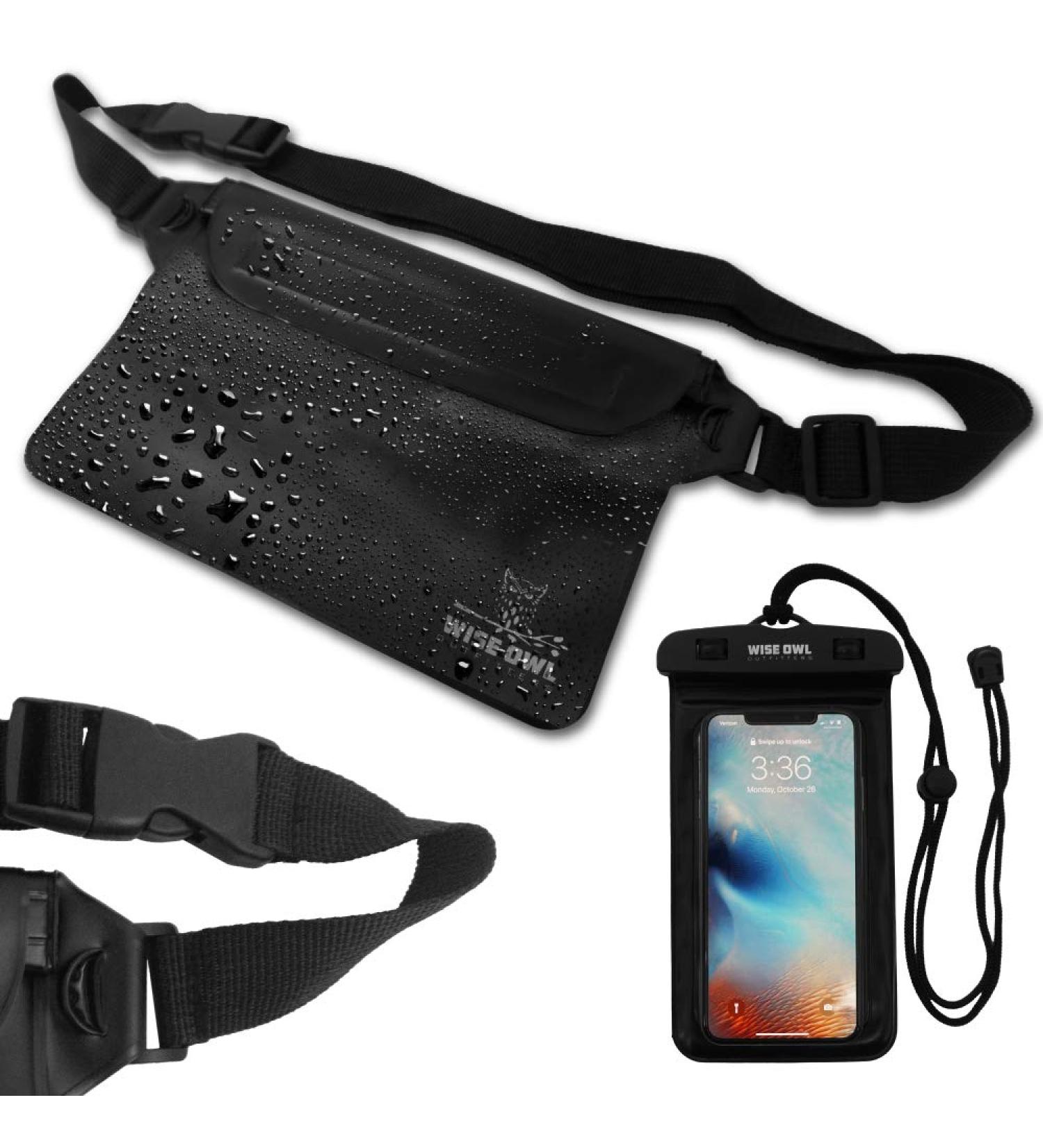 Wise Owl Outfitters Waterproof Fanny Pack and Dry Bag for Men & Women - Waist Bag and Waterproof Pouch for Beach  Boating  Swimming  Kayaking and Outdoor Water Sports - Buy Online on SooperMarket.com