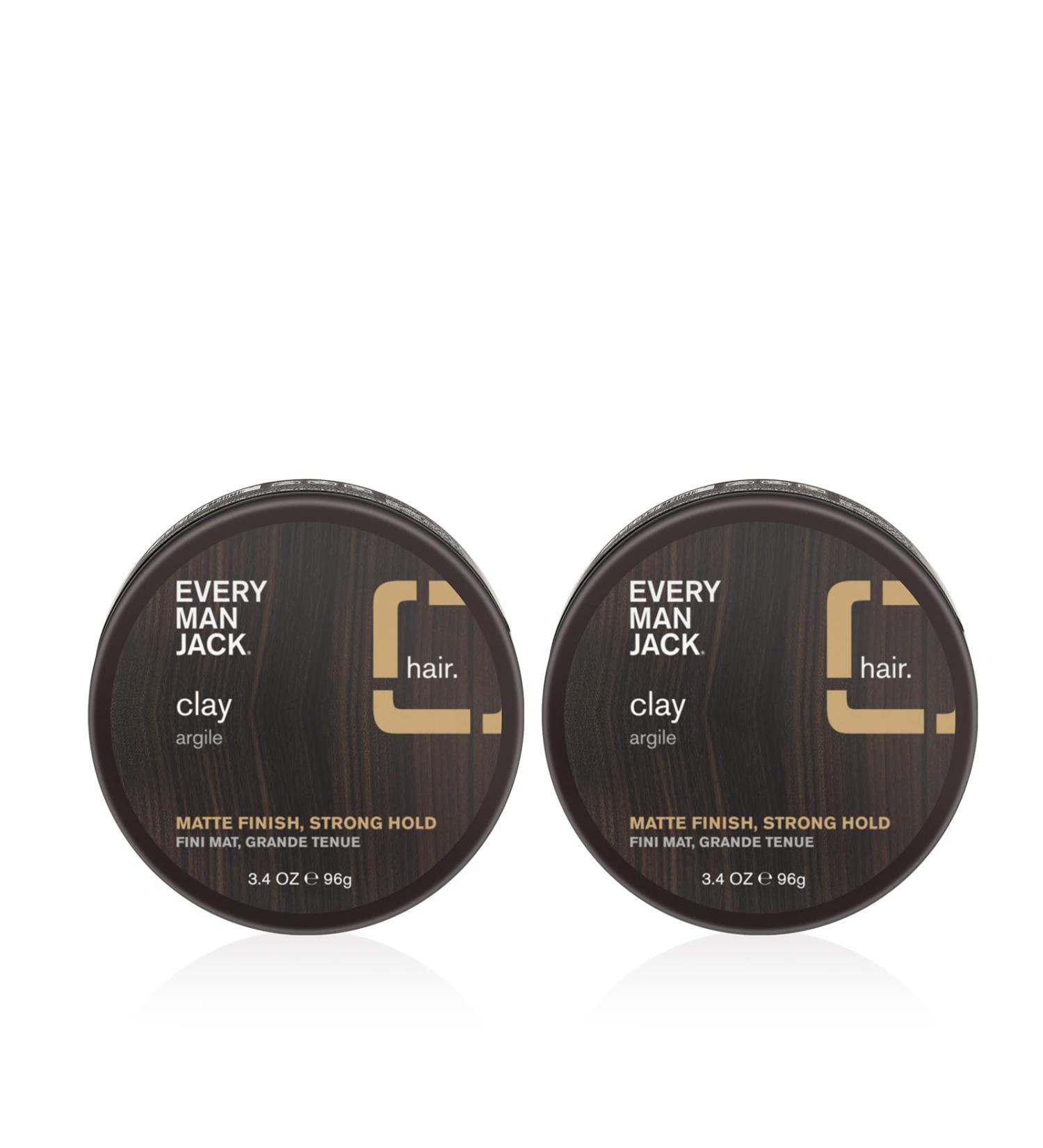 Every Man Jack Mens Hair Styling Clay - Medium Hold Matte Finish - 3.4oz - Buy Online on SooperMarket.com