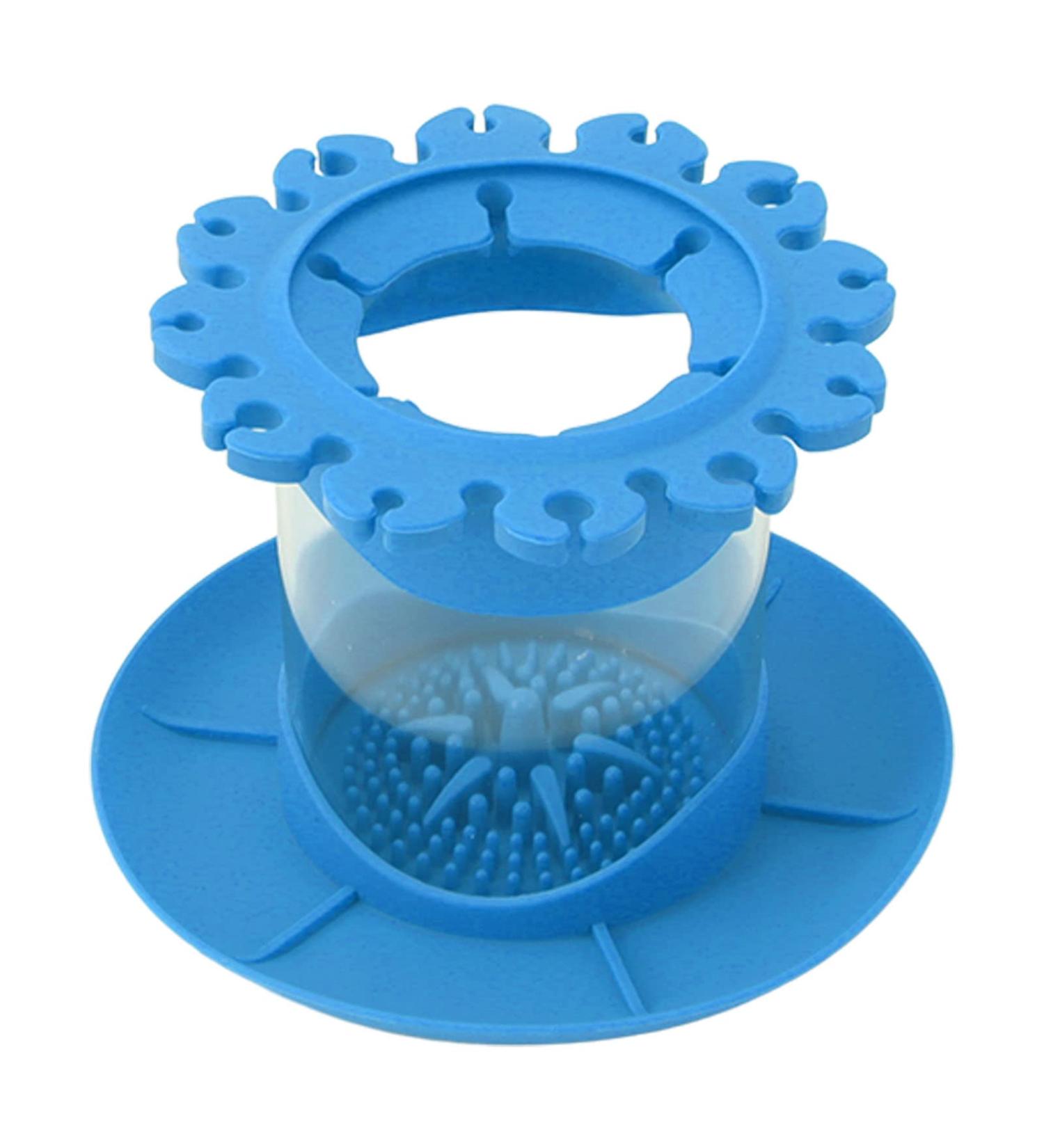 DIXII Blue Makeup Brush Holder - Detachable & Drainable Design for Home & Dorm | International Shipping Available - Buy Online on SooperMarket.com