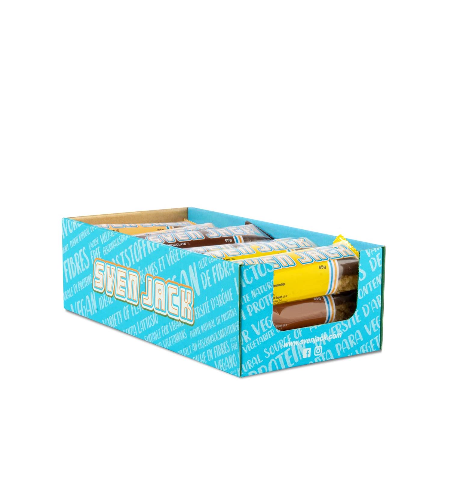 Svenjack 54x65g Chocolate Fixbox - Original Fitness bar with different varieties for trying - the OATTMEAL SATTMACHE SATTMACHER Schokofan FixBox 3510 G (1 Series)